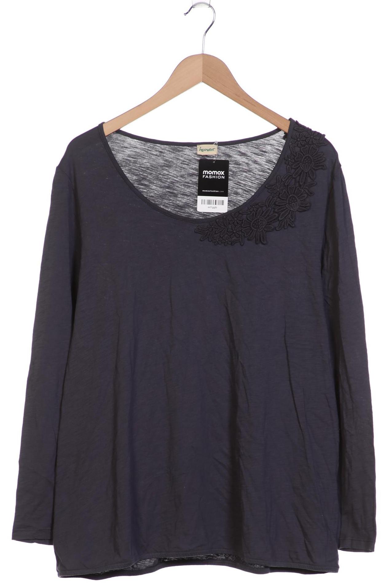 

hessnatur Damen Langarmshirt, marineblau, Gr. 44