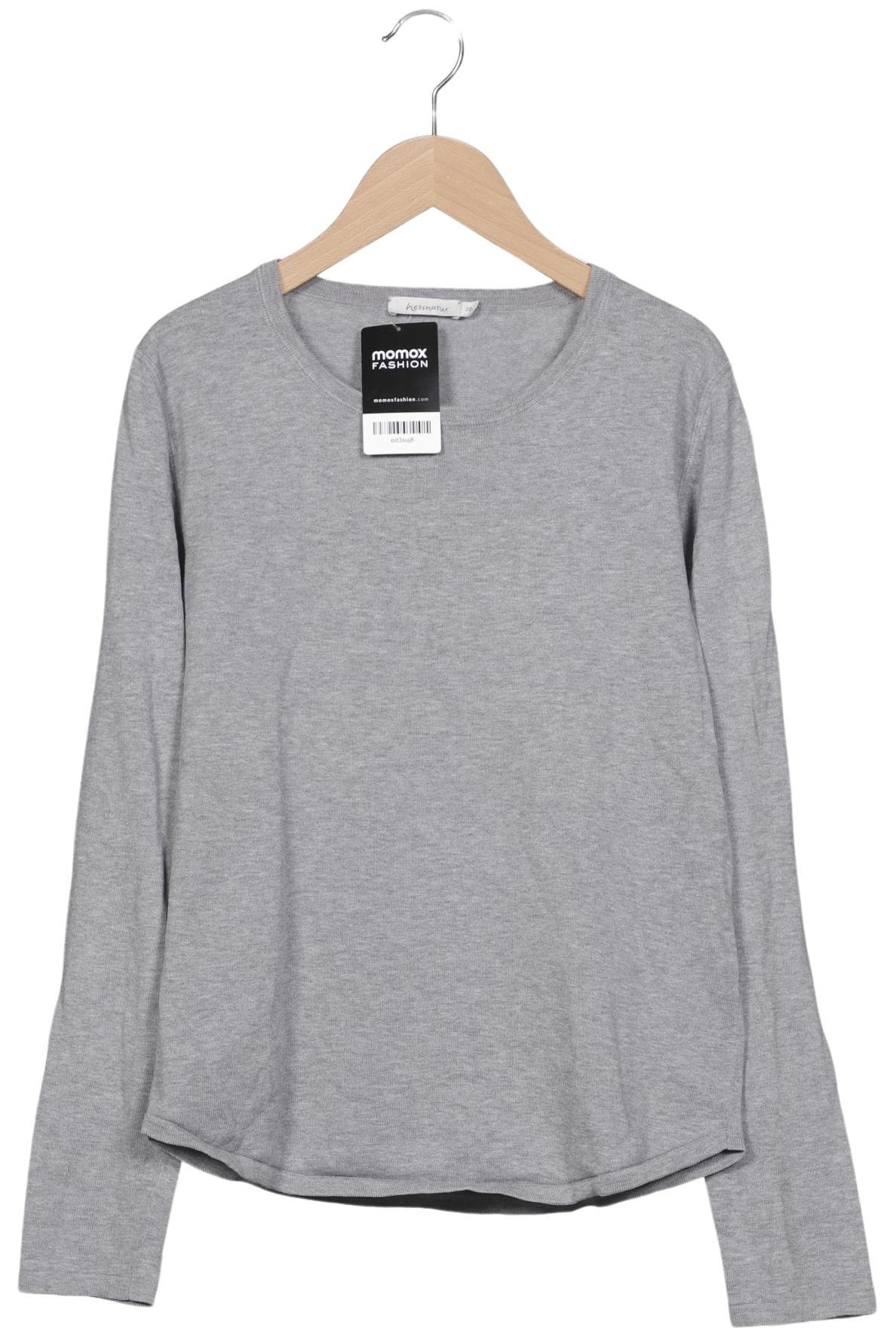 

hessnatur Damen Langarmshirt, grau, Gr. 38