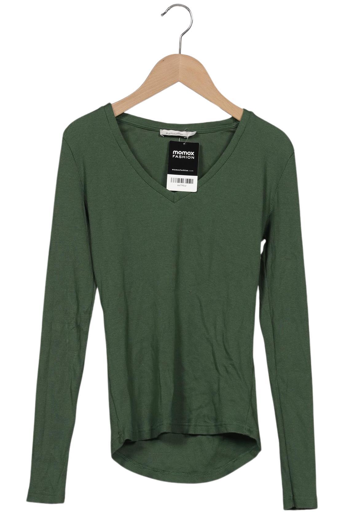 

hessnatur Damen Langarmshirt, grün, Gr. 34