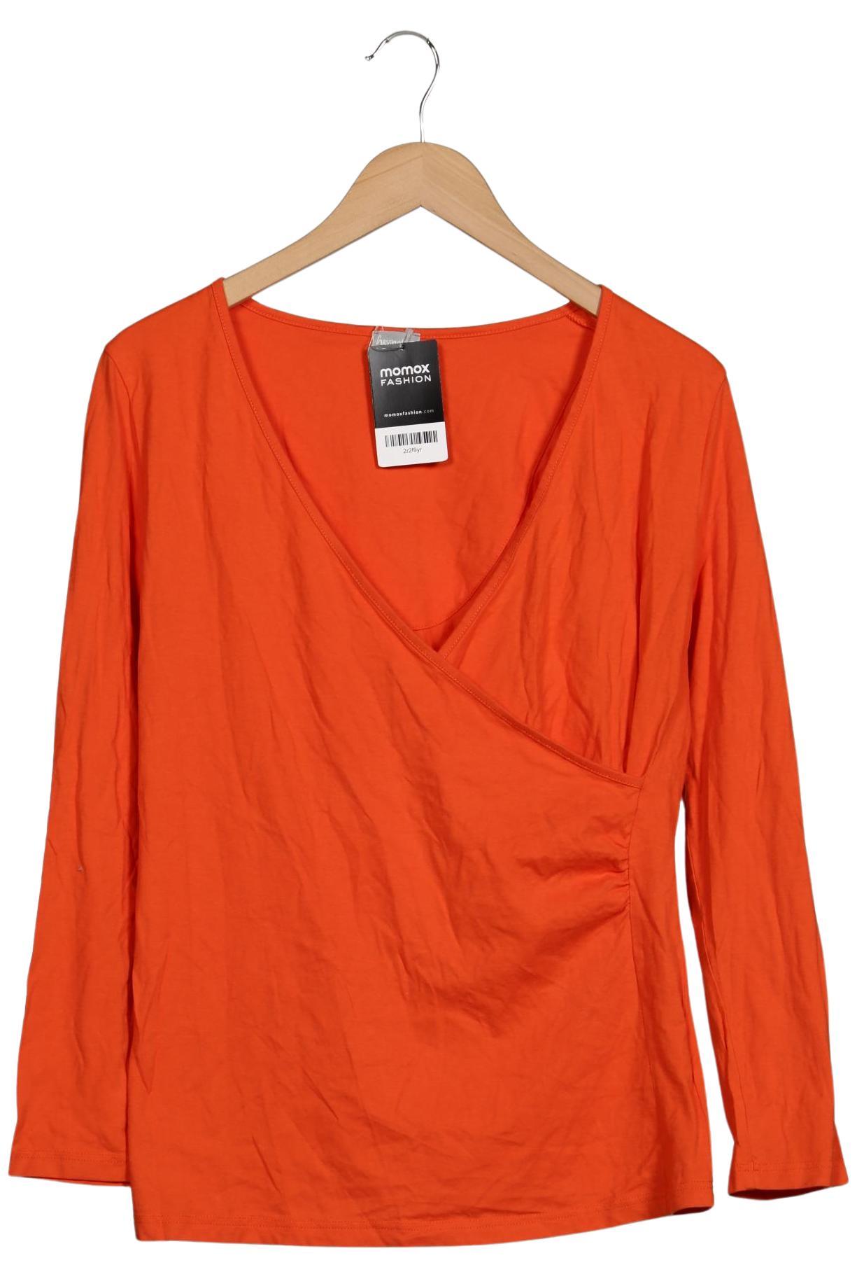 

hessnatur Damen Langarmshirt, orange, Gr. 46