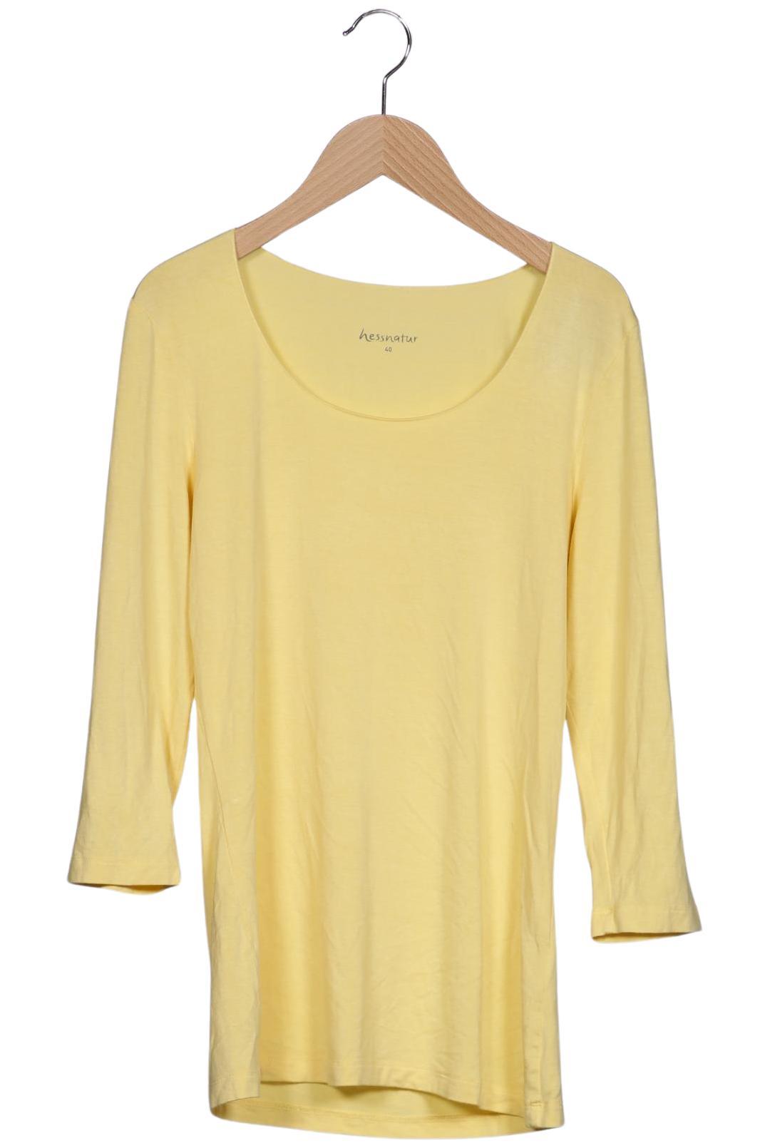 

hessnatur Damen Langarmshirt, gelb, Gr. 40