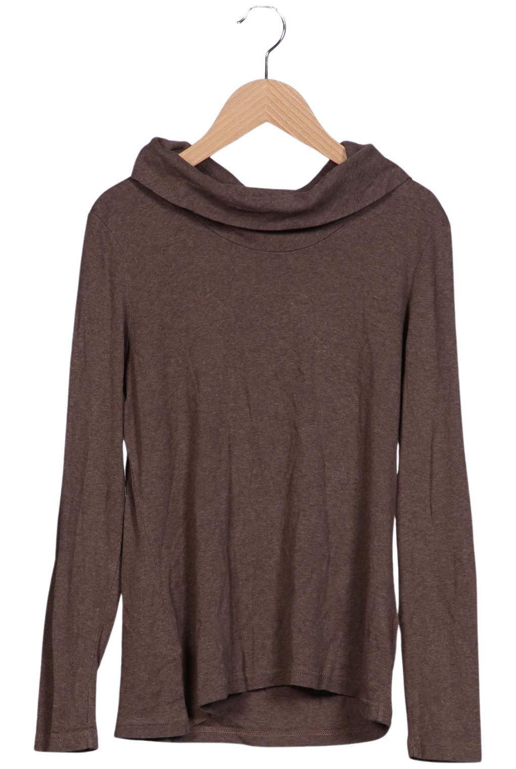 

hessnatur Damen Langarmshirt, braun, Gr. 40