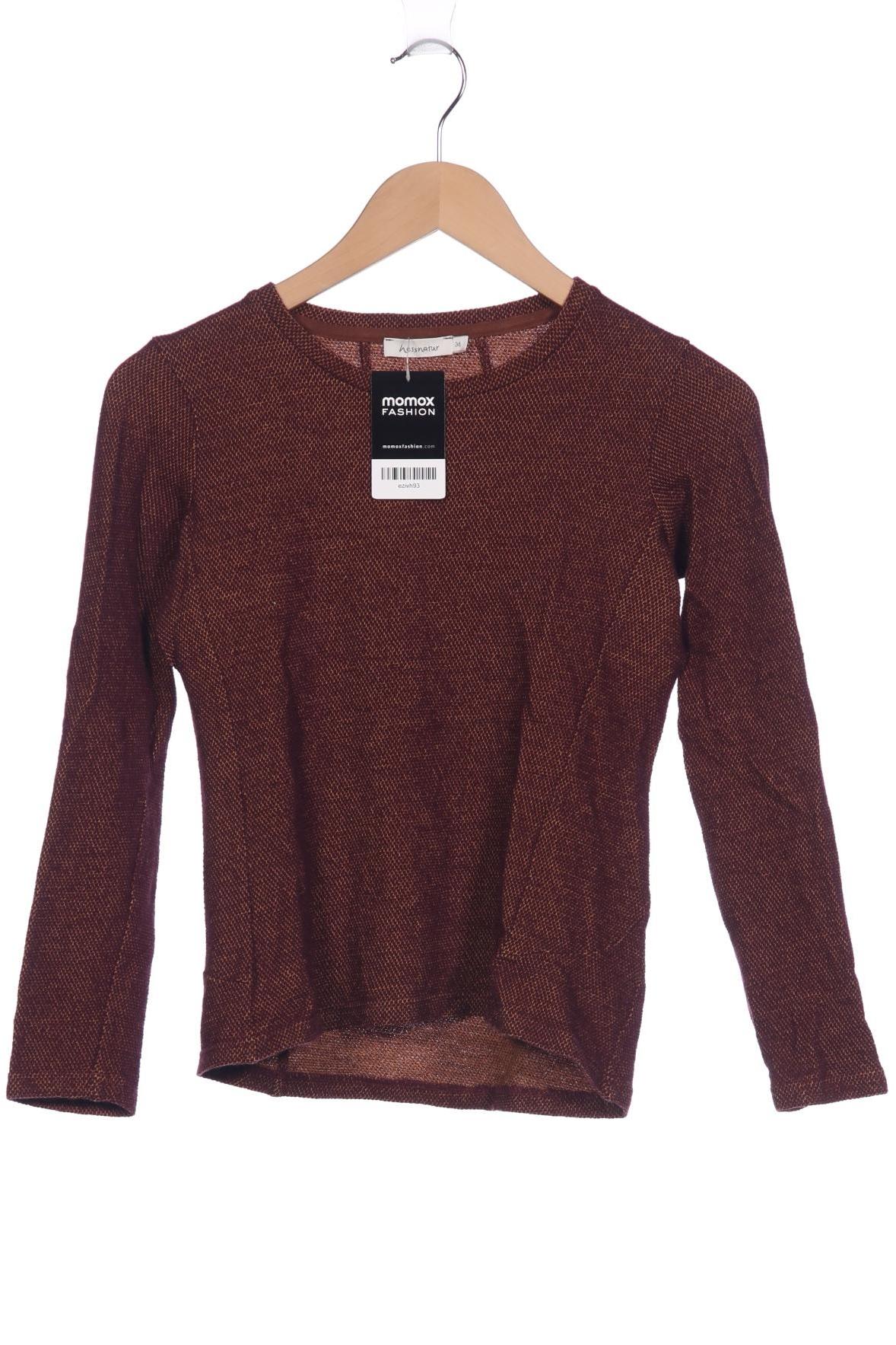 

hessnatur Damen Langarmshirt, braun, Gr. 36