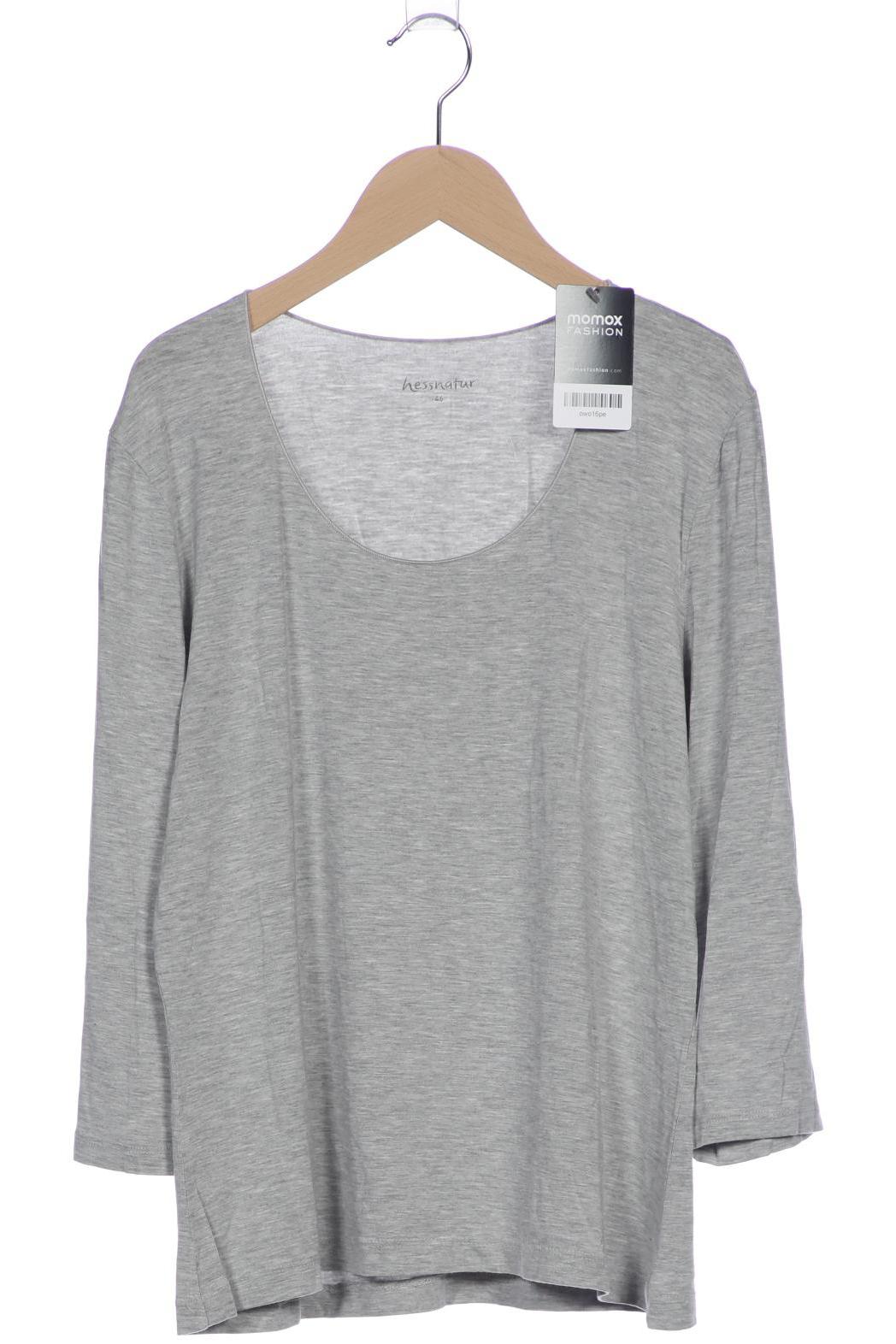 

hessnatur Damen Langarmshirt, grau, Gr. 46