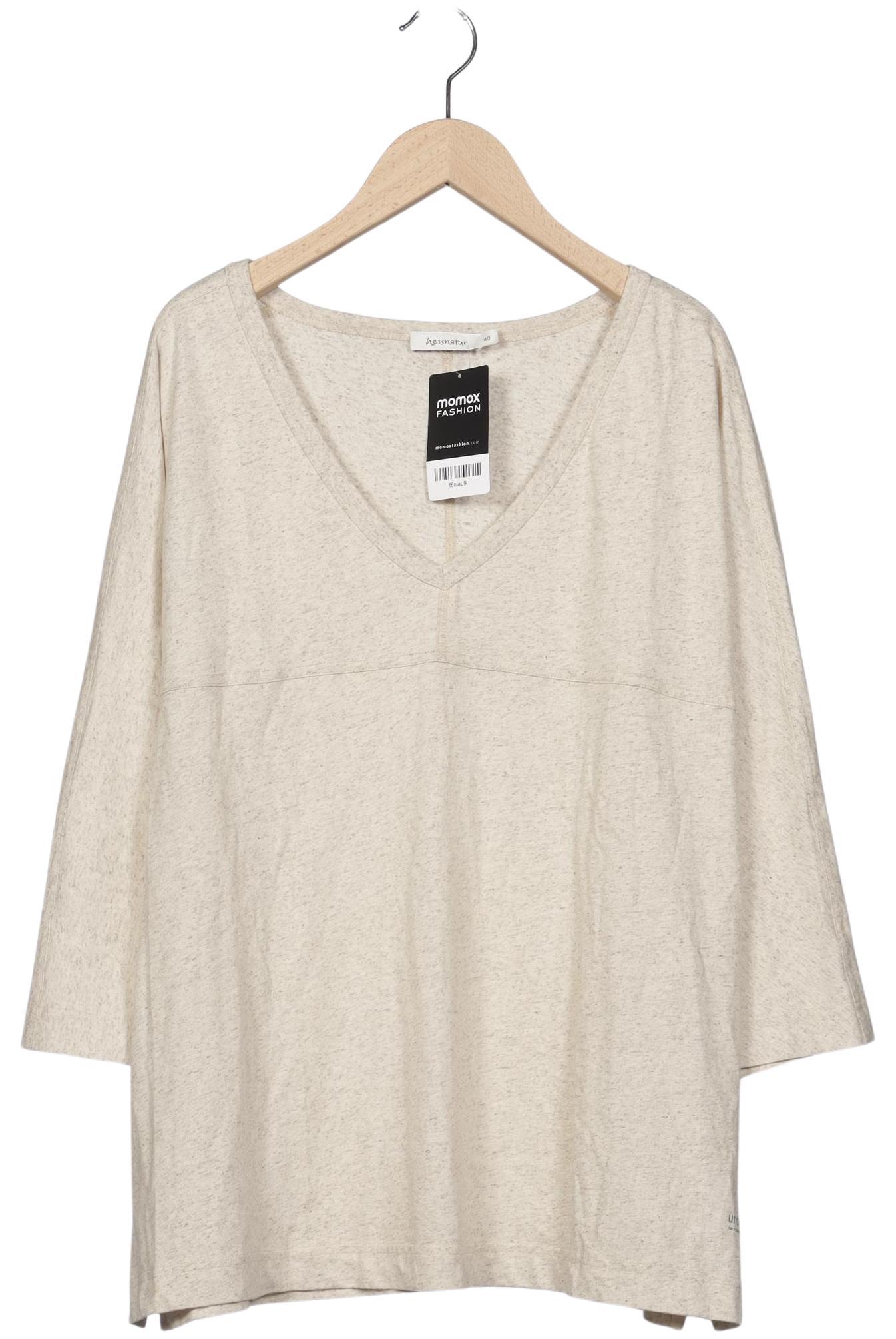 

hessnatur Damen Langarmshirt, beige, Gr. 40