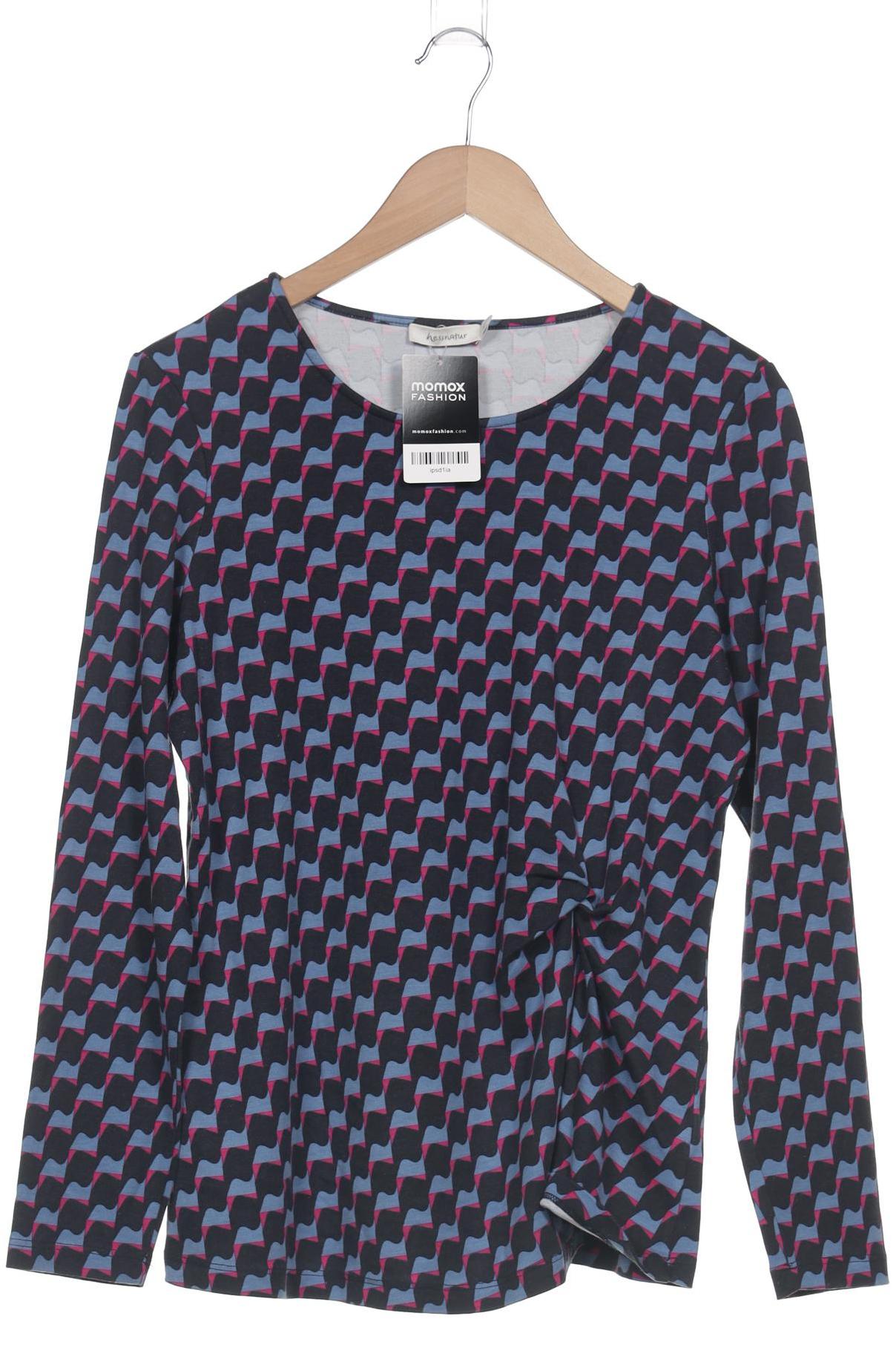 

hessnatur Damen Langarmshirt, blau, Gr. 42