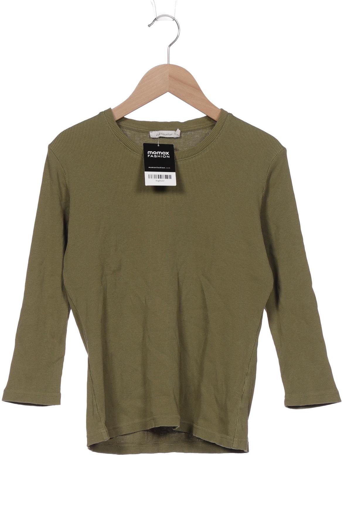 

hessnatur Damen Langarmshirt, grün, Gr. 34