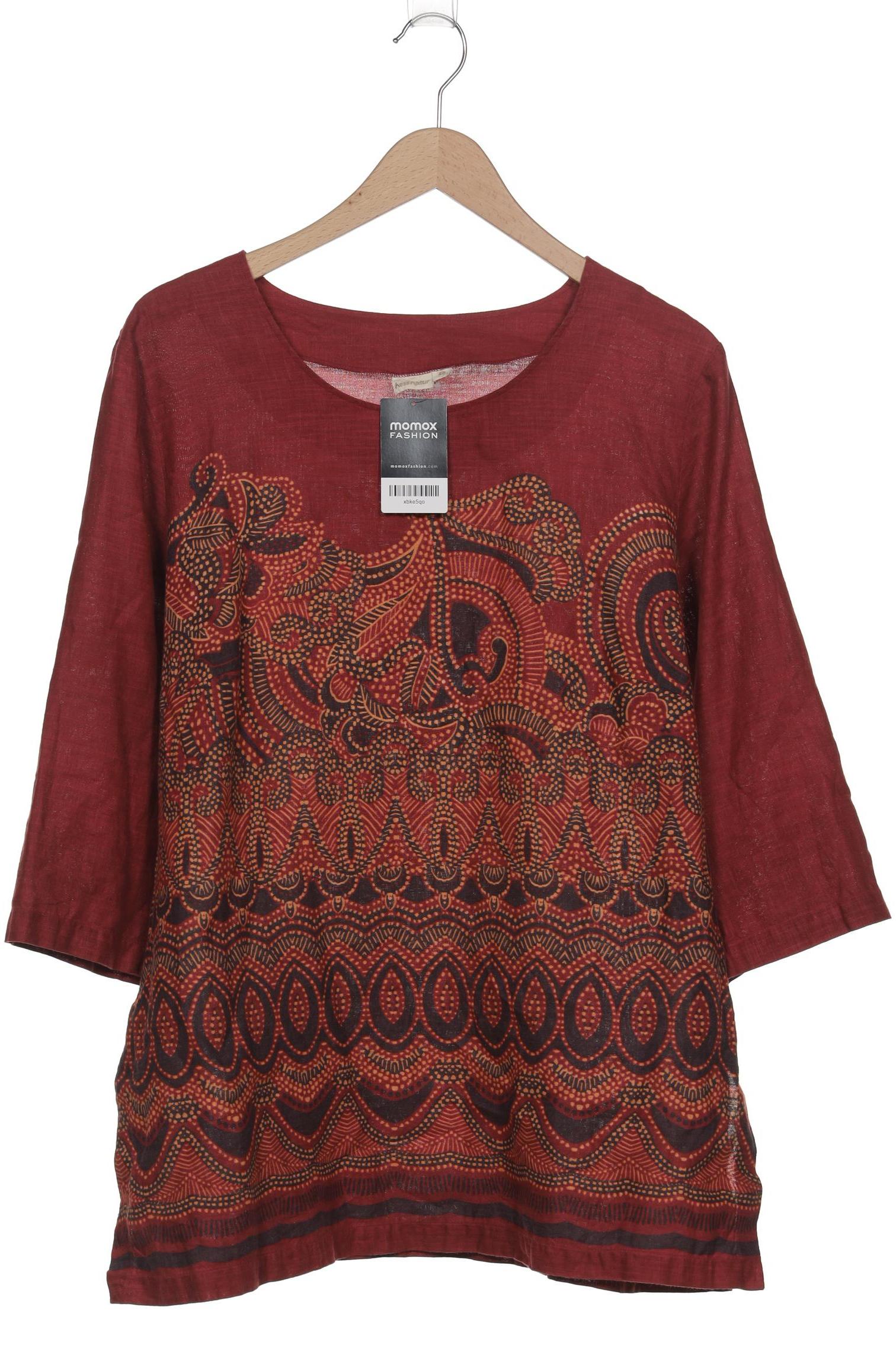 

hessnatur Damen Langarmshirt, rot, Gr. 48
