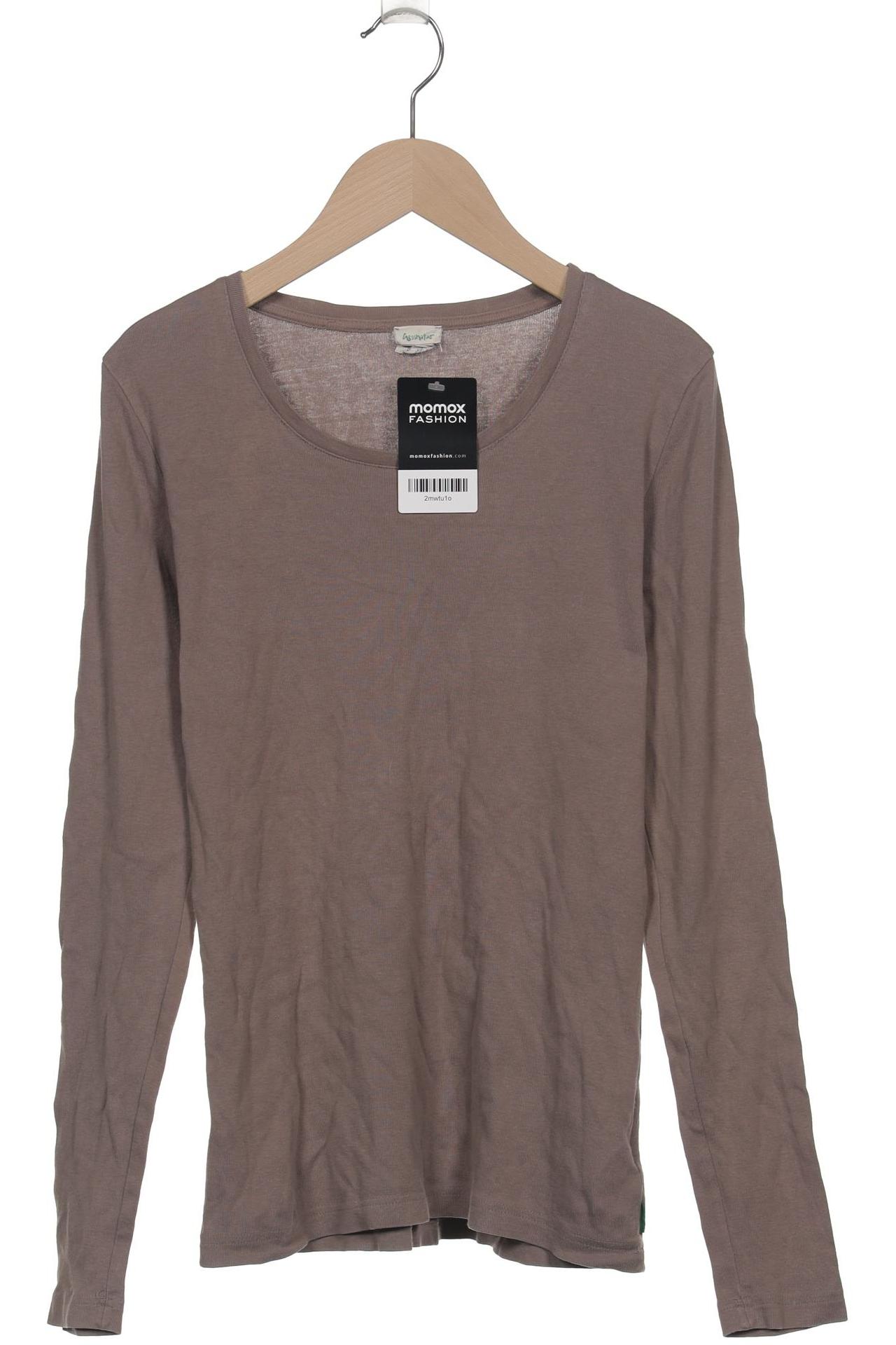 

hessnatur Damen Langarmshirt, grün, Gr. 36