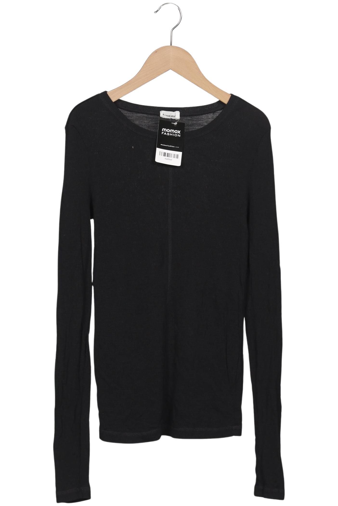 

hessnatur Damen Langarmshirt, schwarz, Gr. 40