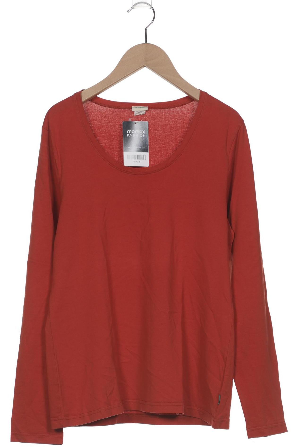 

hessnatur Damen Langarmshirt, rot, Gr. 40