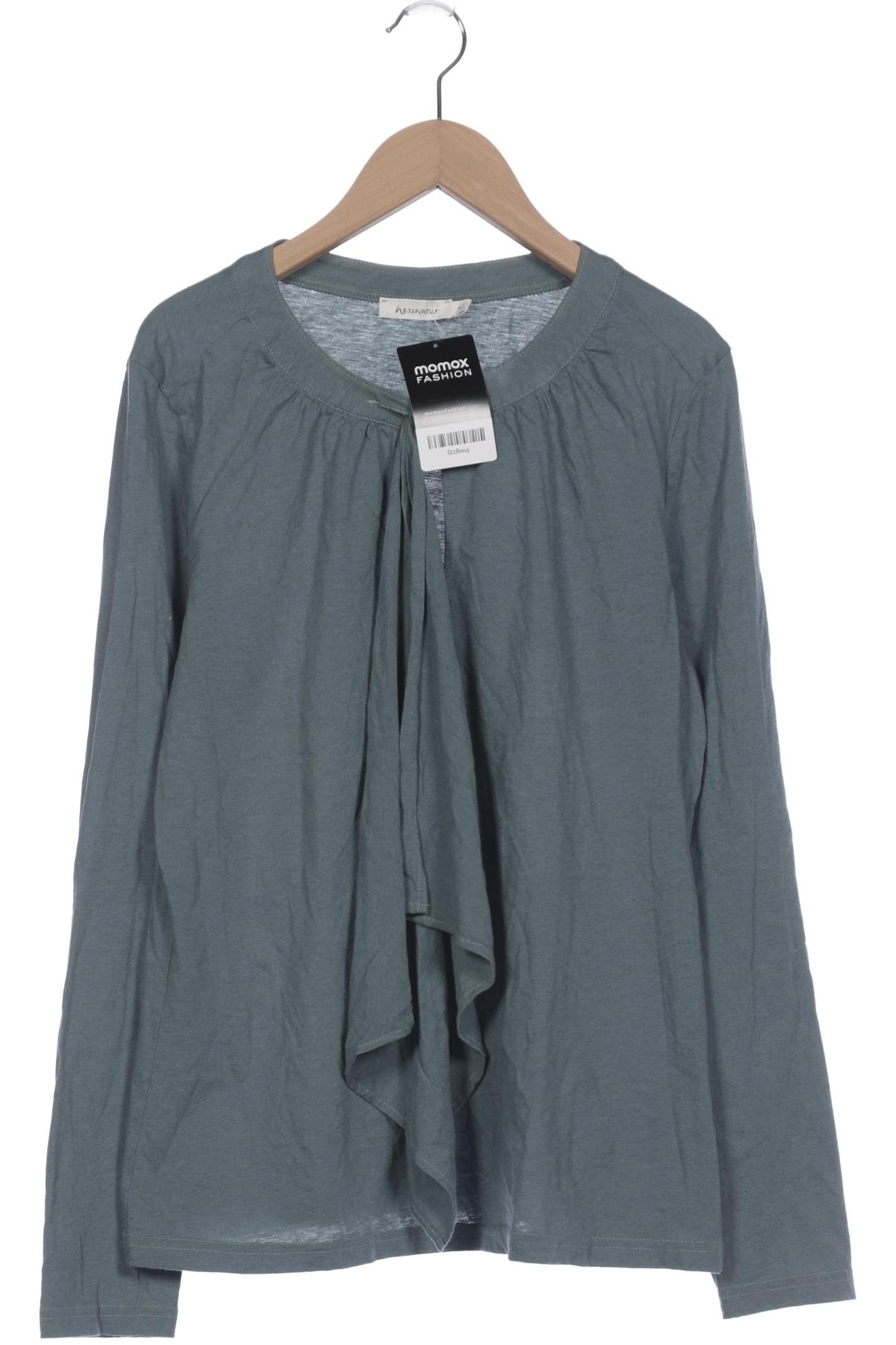 

hessnatur Damen Langarmshirt, türkis, Gr. 42