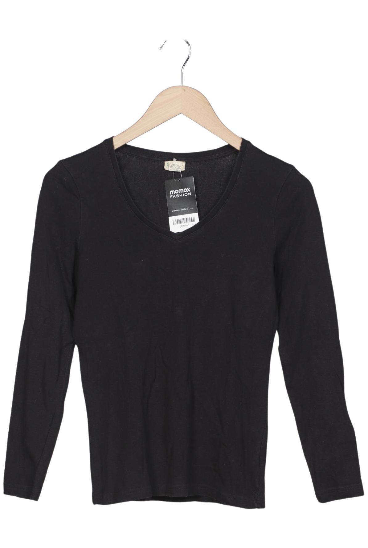 

hessnatur Damen Langarmshirt, schwarz, Gr. 36