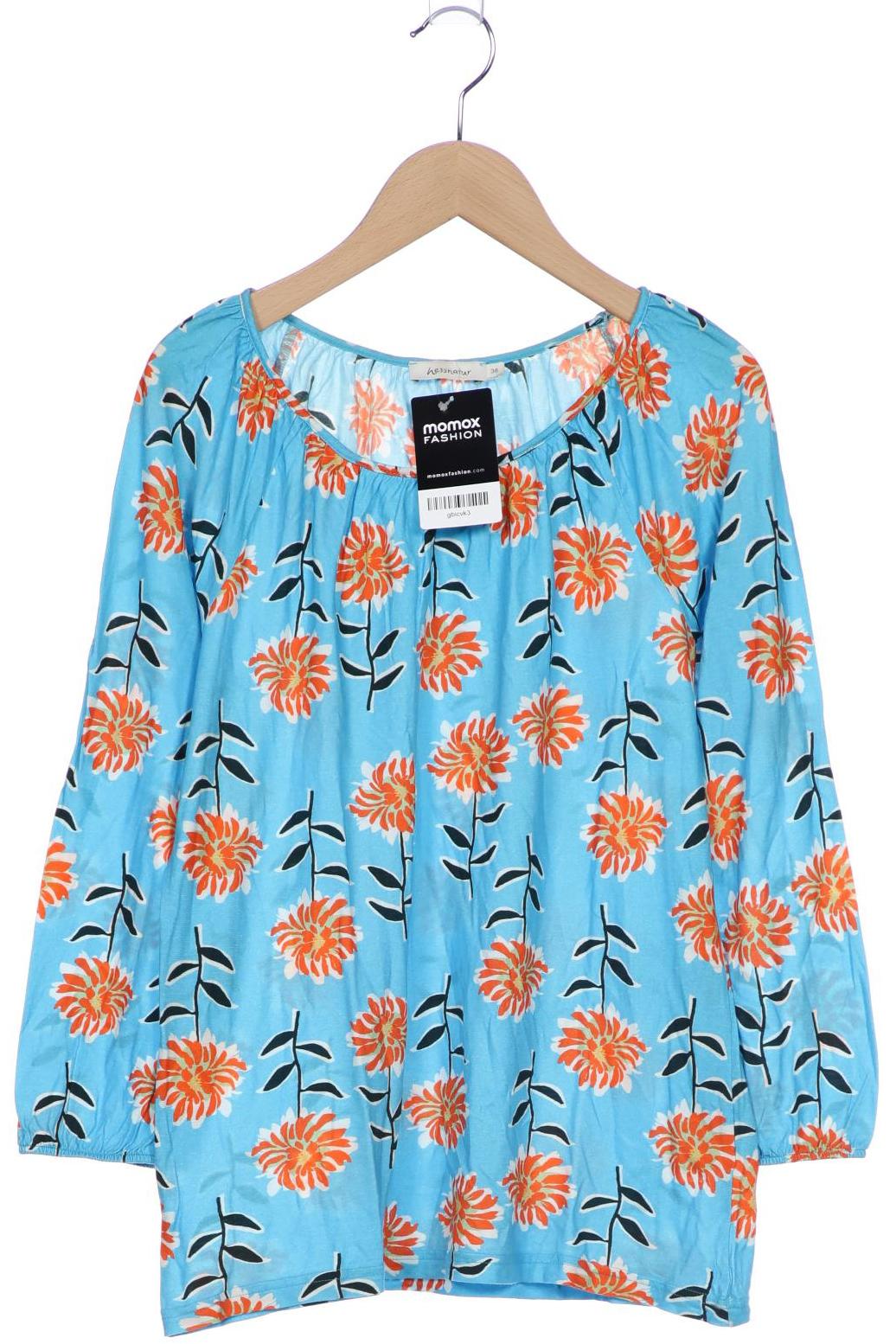 

hessnatur Damen Langarmshirt, blau, Gr. 36