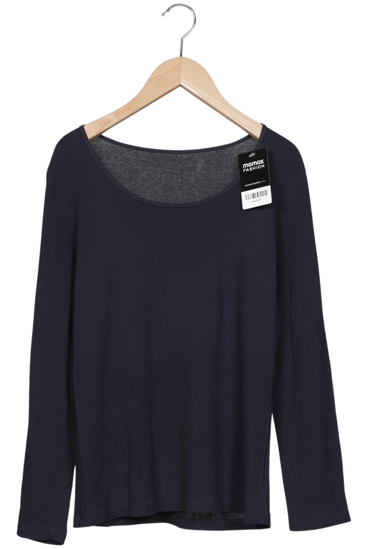 

hessnatur Damen Langarmshirt, marineblau, Gr. 40