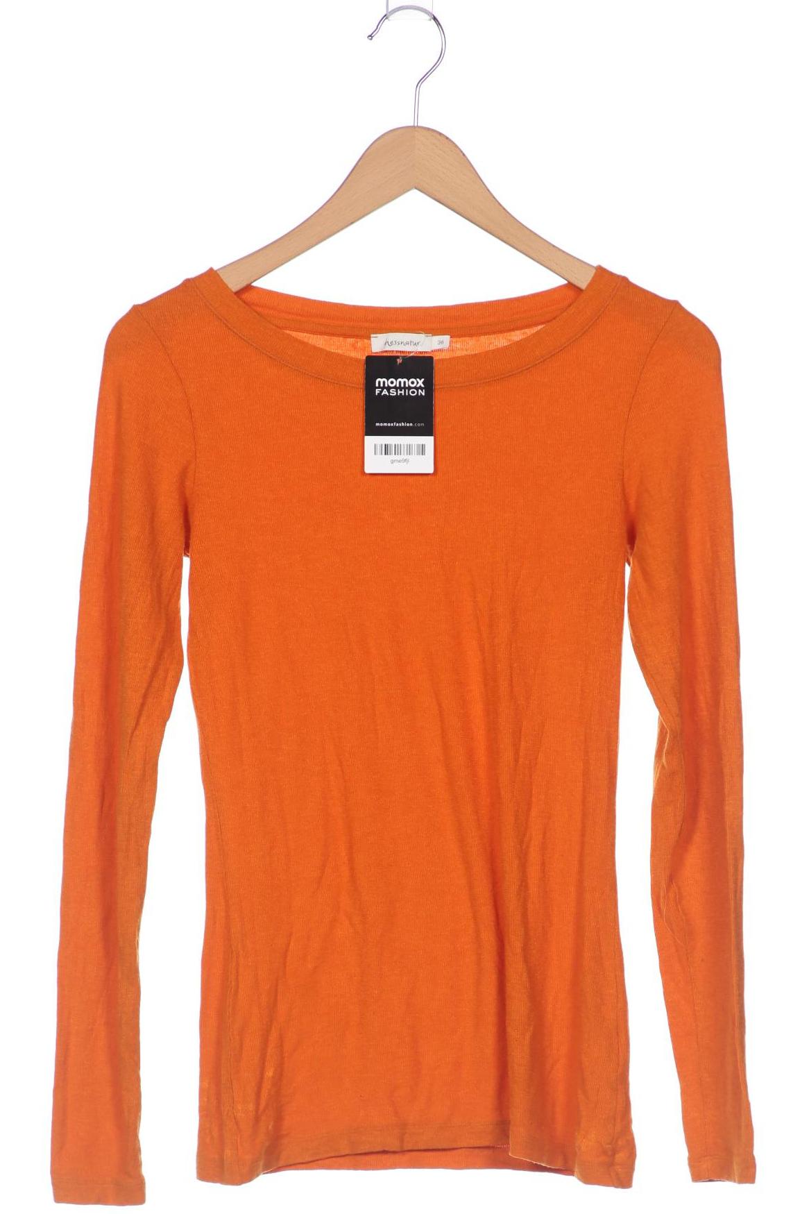 

hessnatur Damen Langarmshirt, orange, Gr. 36