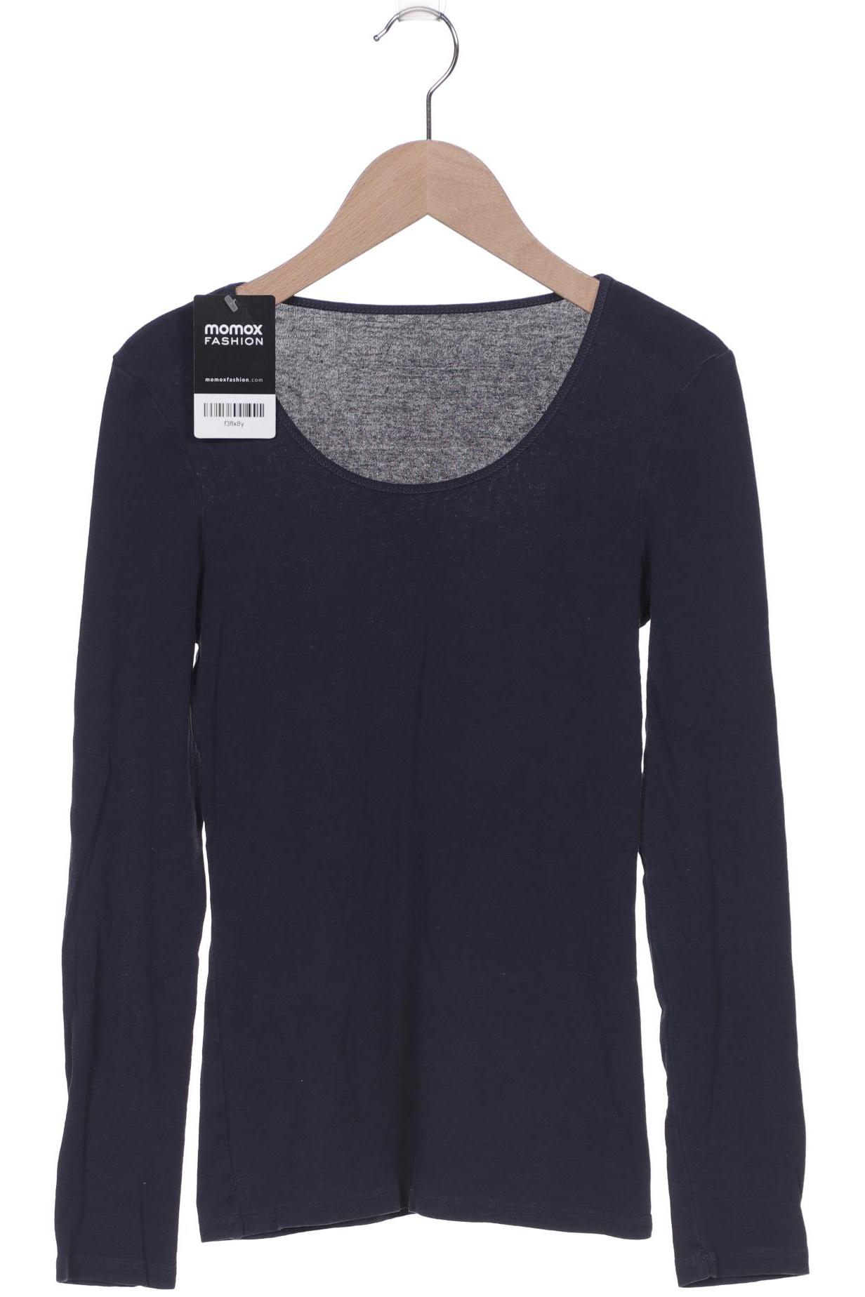 

hessnatur Damen Langarmshirt, marineblau, Gr. 34
