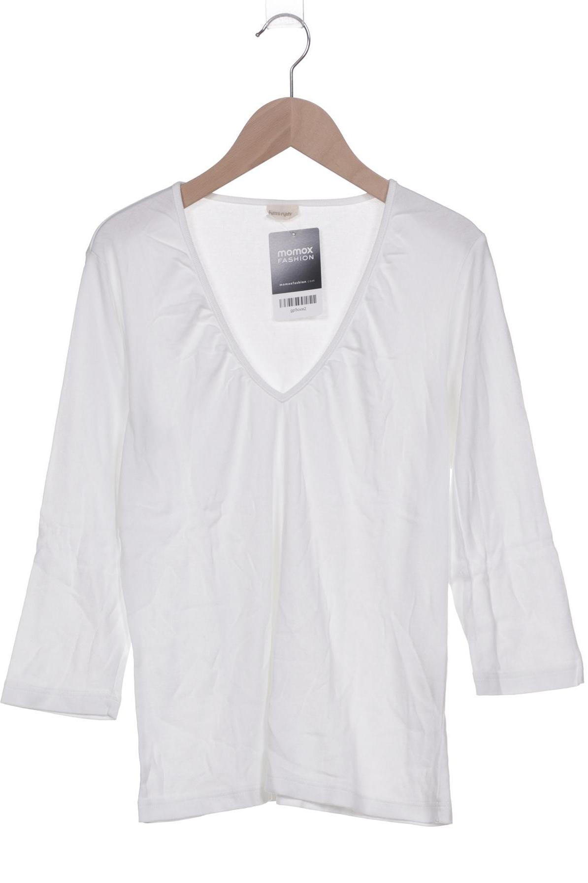 

hessnatur Damen Langarmshirt, weiß, Gr. 40