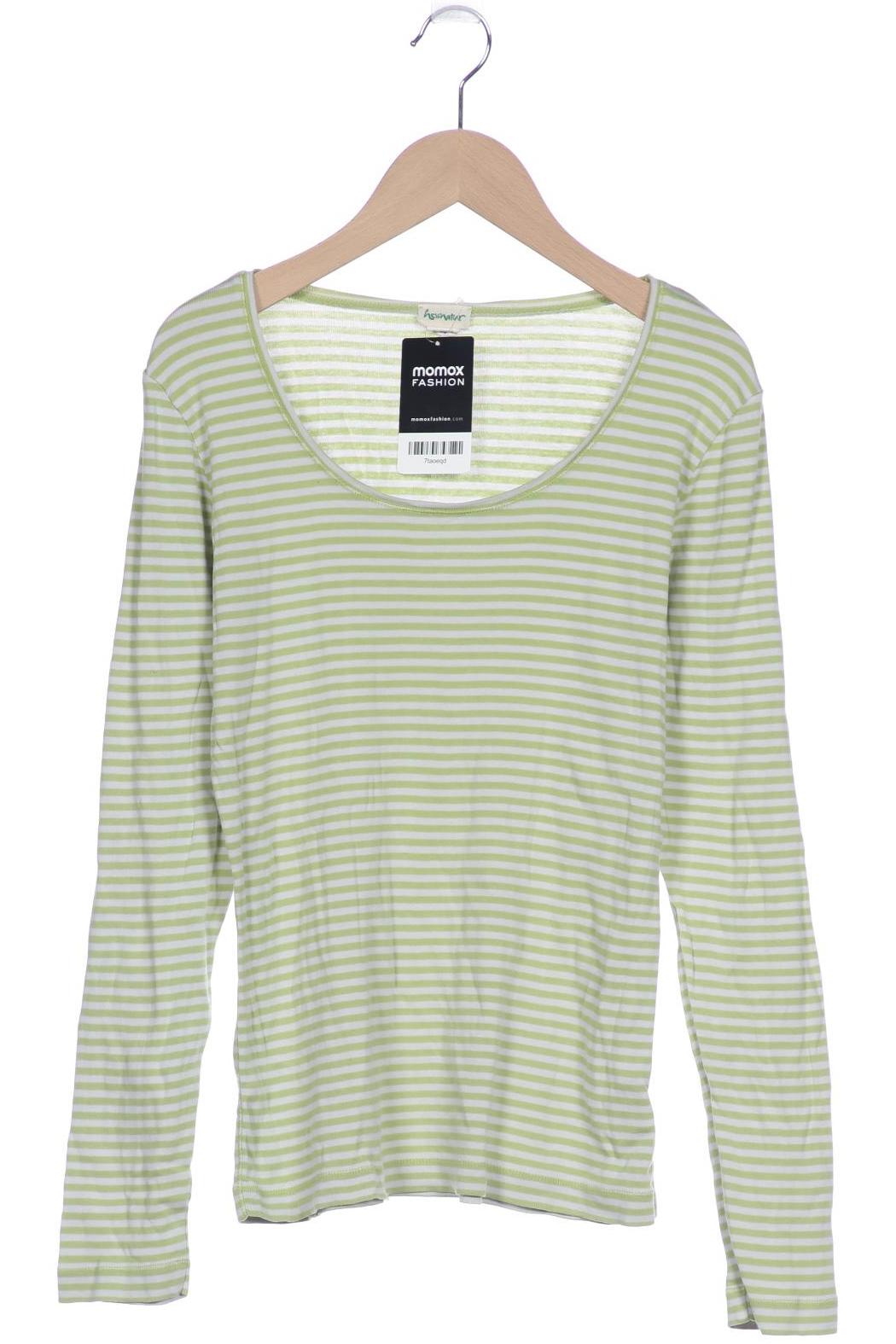 

hessnatur Damen Langarmshirt, grün, Gr. 36