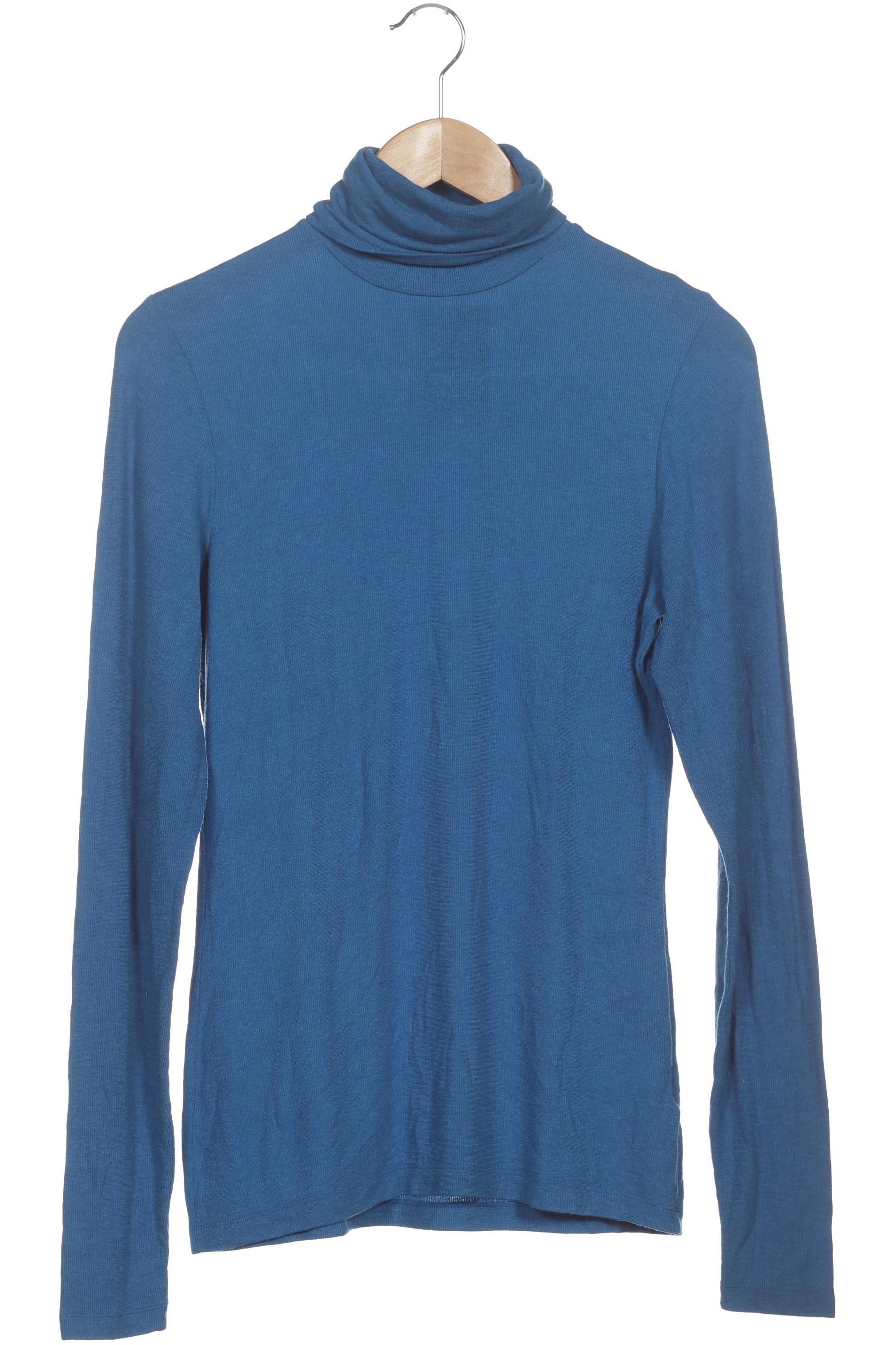 

hessnatur Damen Langarmshirt, blau, Gr. 38