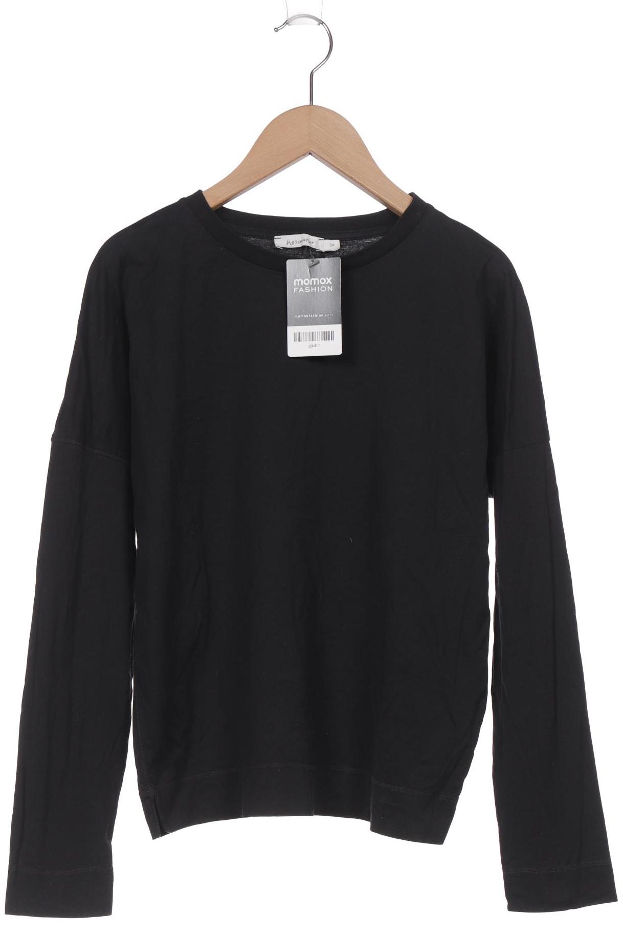 

hessnatur Damen Langarmshirt, schwarz, Gr. 34