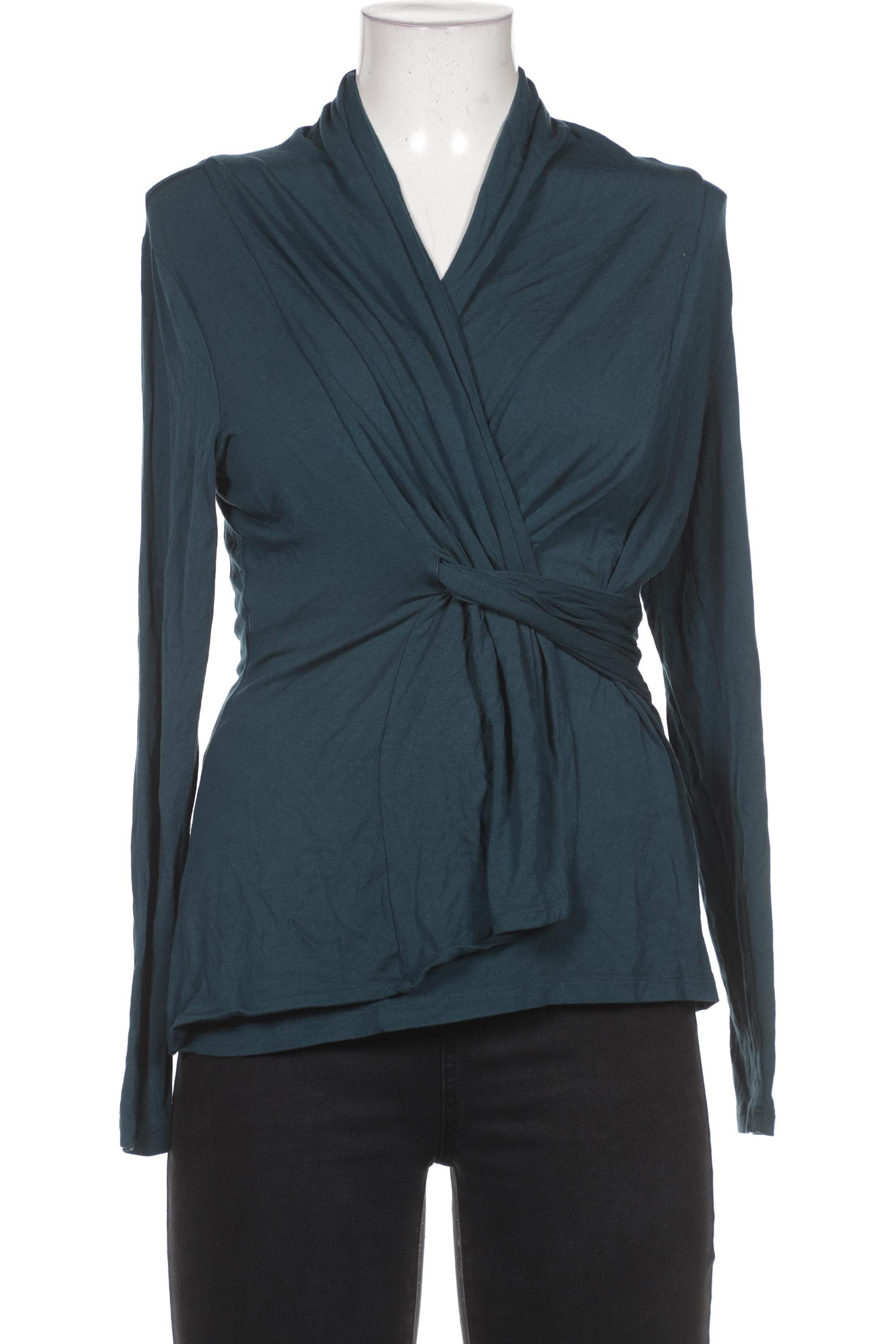 

hessnatur Damen Langarmshirt, türkis, Gr. 40