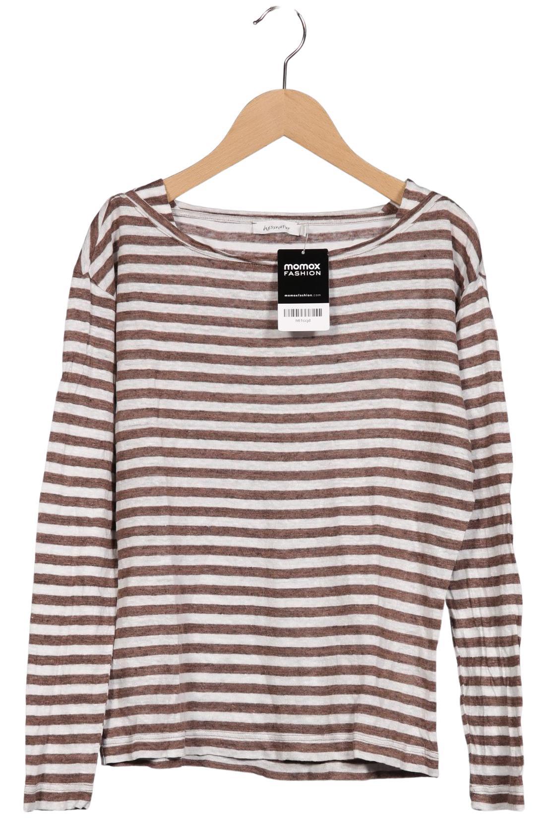 

hessnatur Damen Langarmshirt, braun, Gr. 36