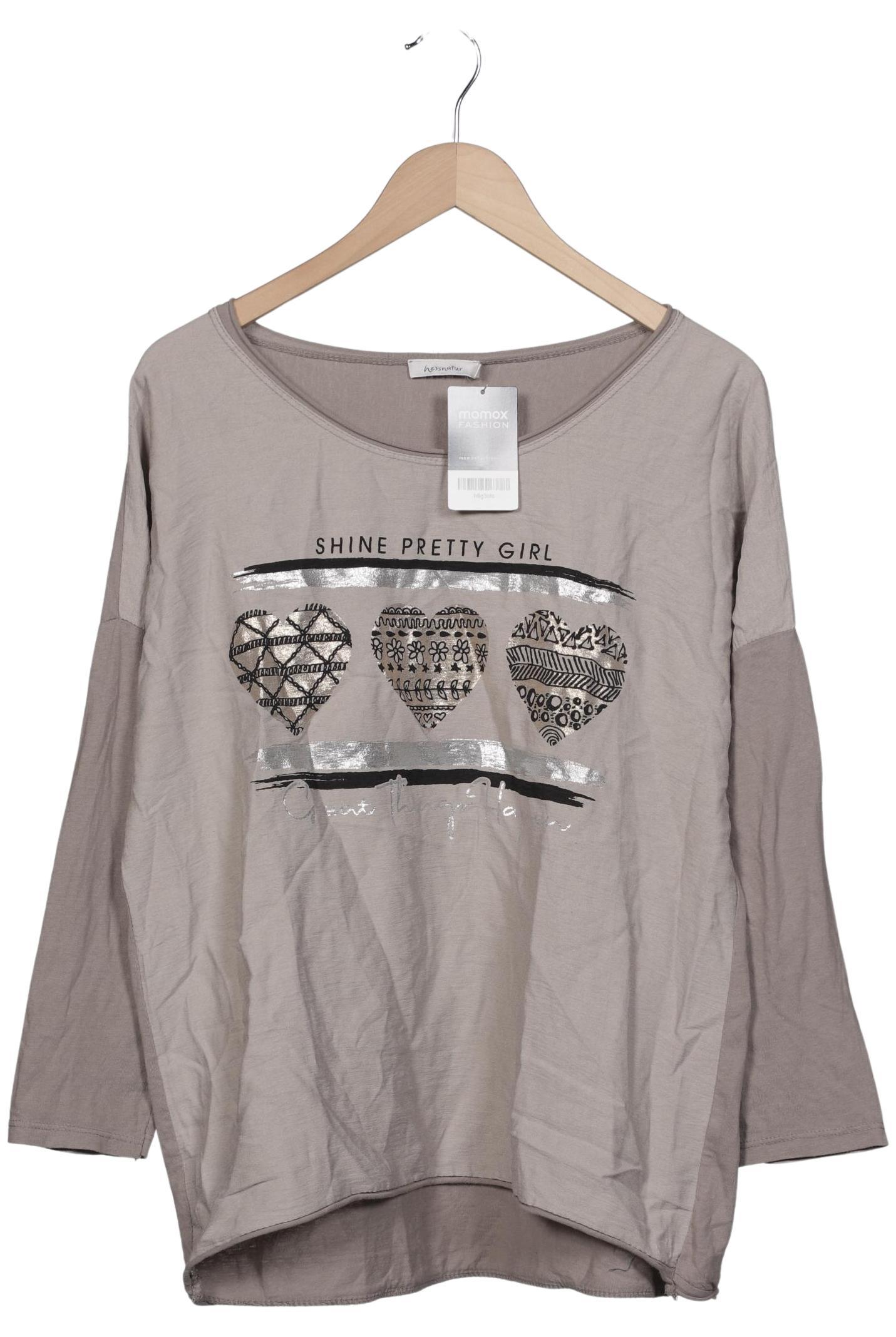 

hessnatur Damen Langarmshirt, grau, Gr. 40