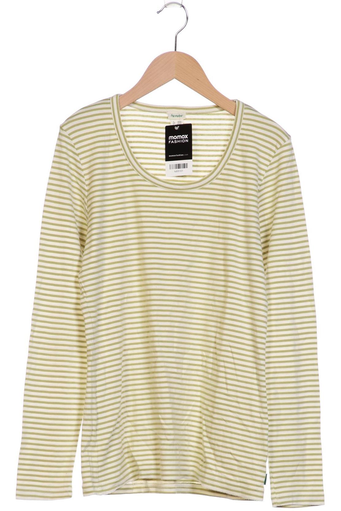 

hessnatur Damen Langarmshirt, hellgrün, Gr. 40