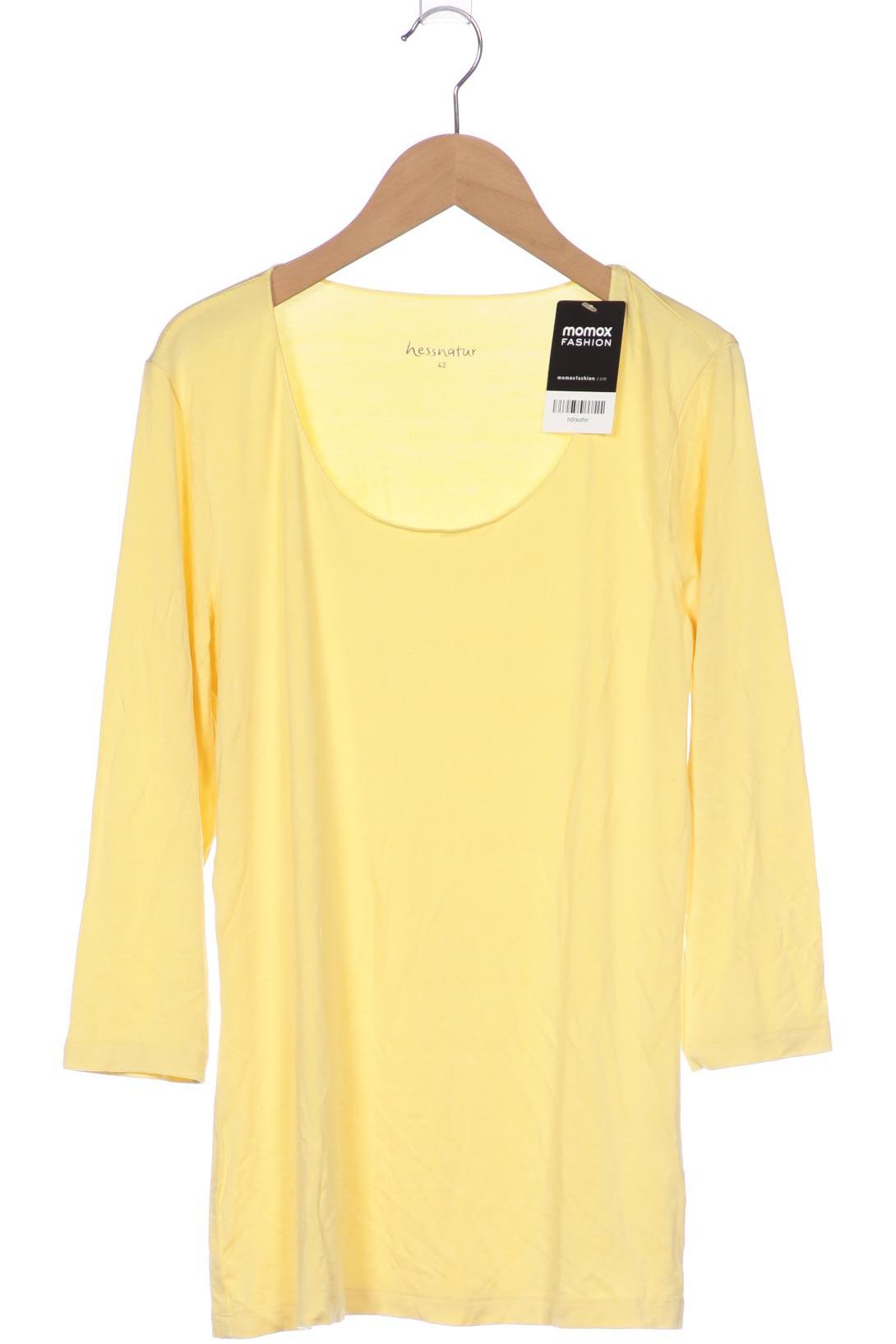 

hessnatur Damen Langarmshirt, gelb, Gr. 42
