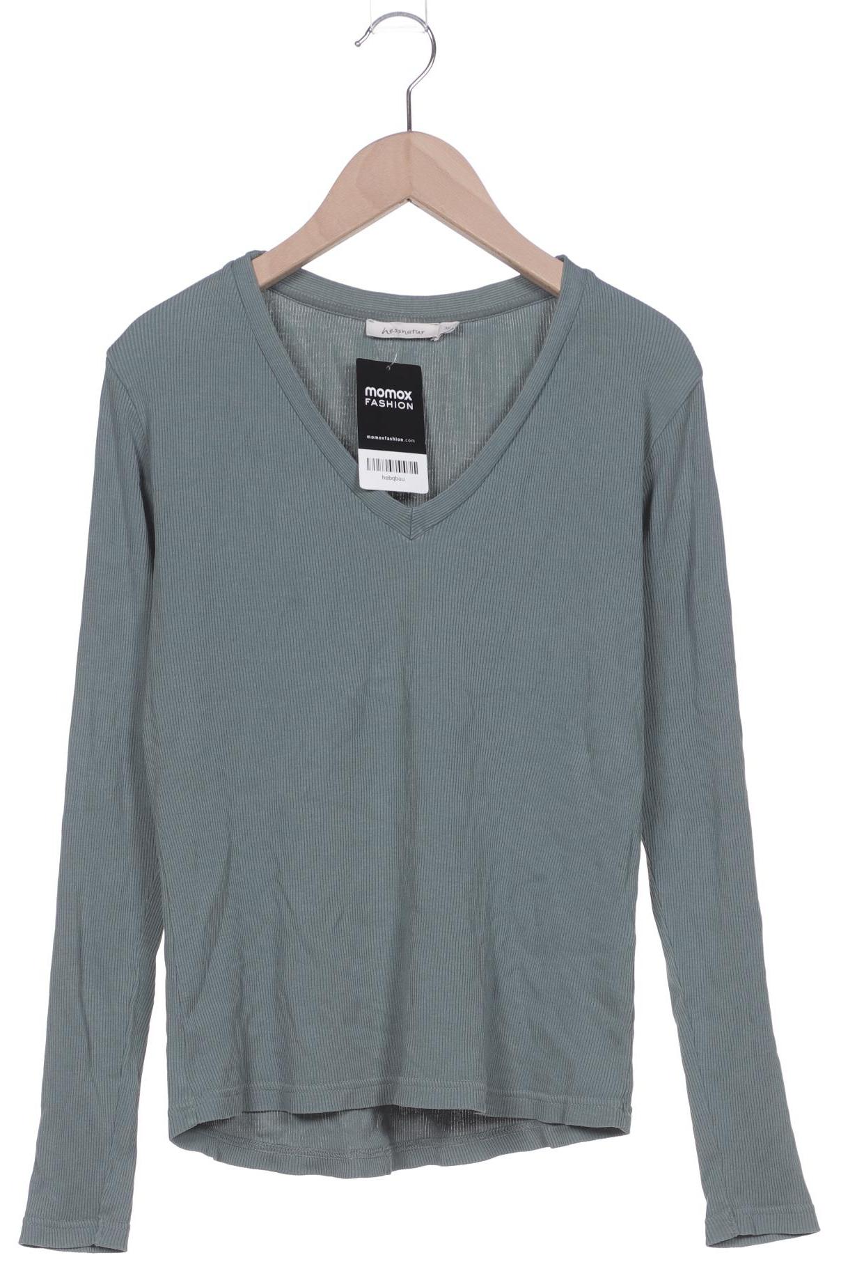 

hessnatur Damen Langarmshirt, türkis, Gr. 36