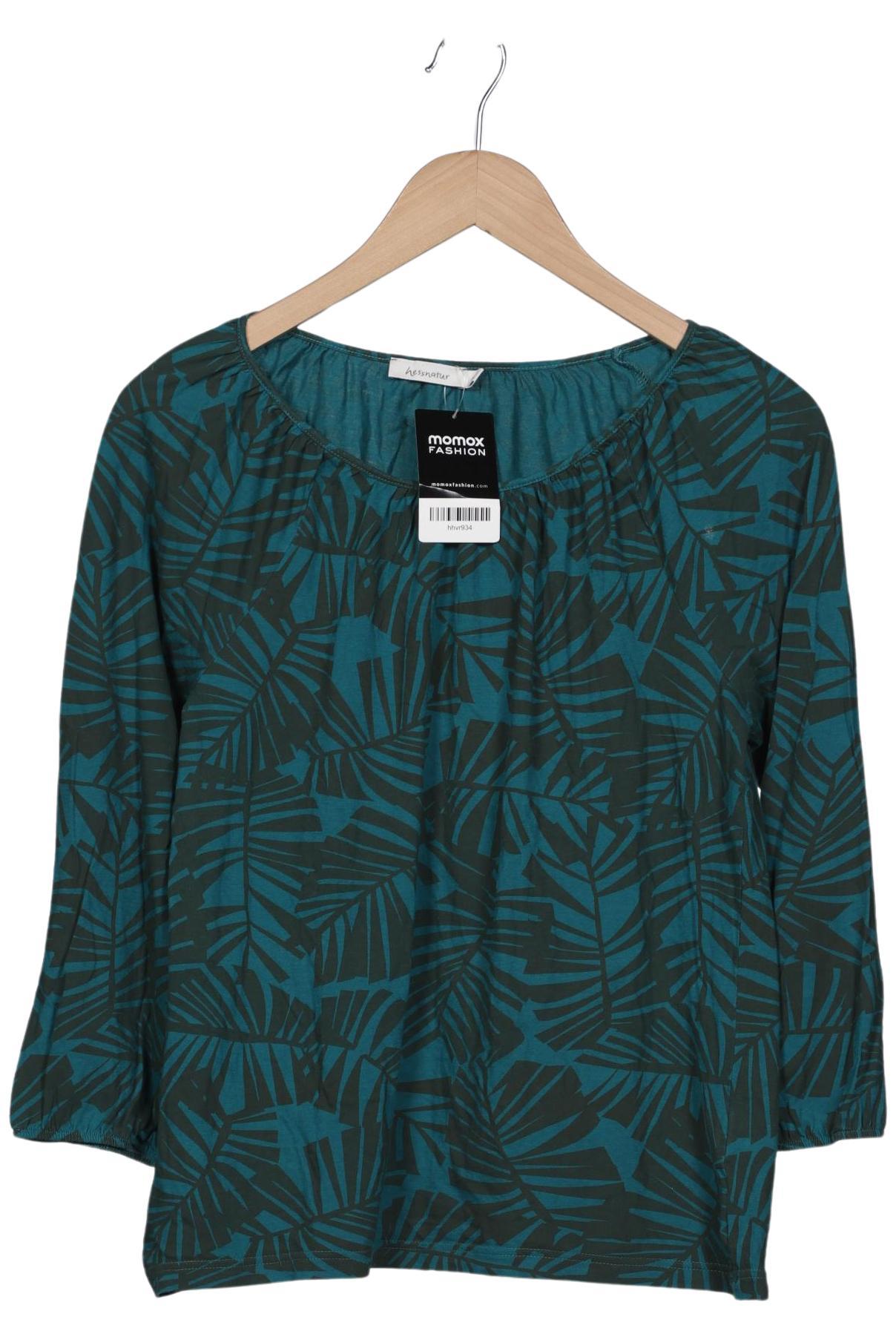 

hessnatur Damen Langarmshirt, grün, Gr. 40