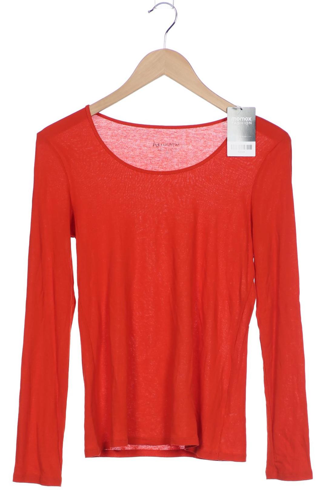 

hessnatur Damen Langarmshirt, orange, Gr. 38