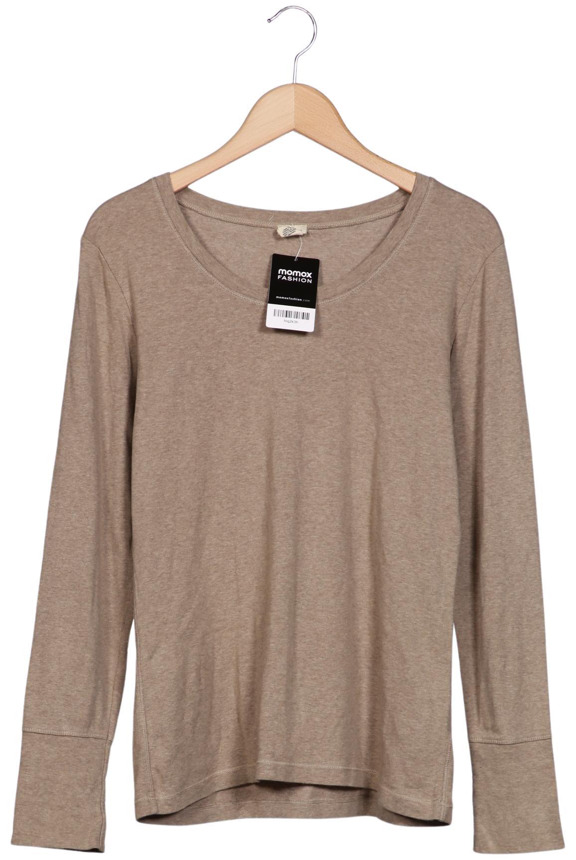 

hessnatur Damen Langarmshirt, beige, Gr. 40
