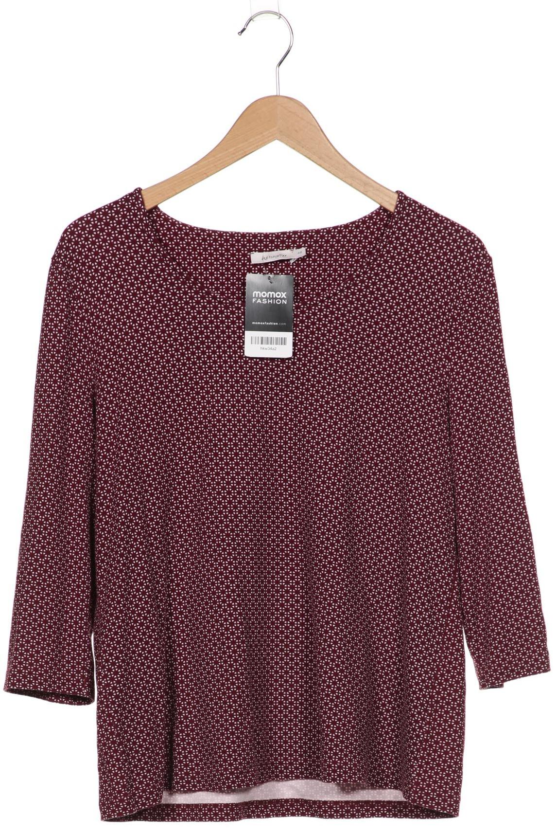 

hessnatur Damen Langarmshirt, bordeaux, Gr. 46