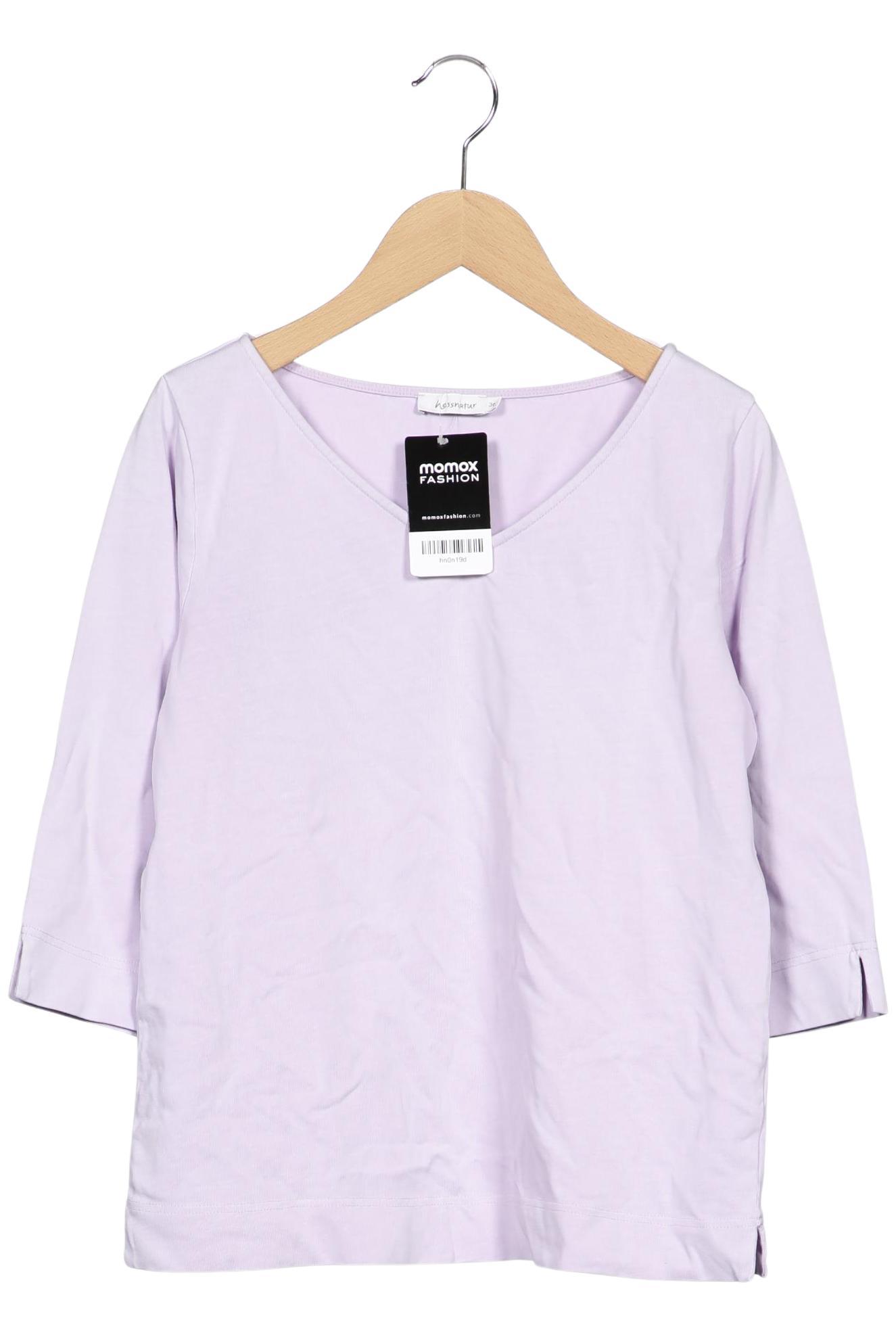 

hessnatur Damen Langarmshirt, flieder, Gr. 36