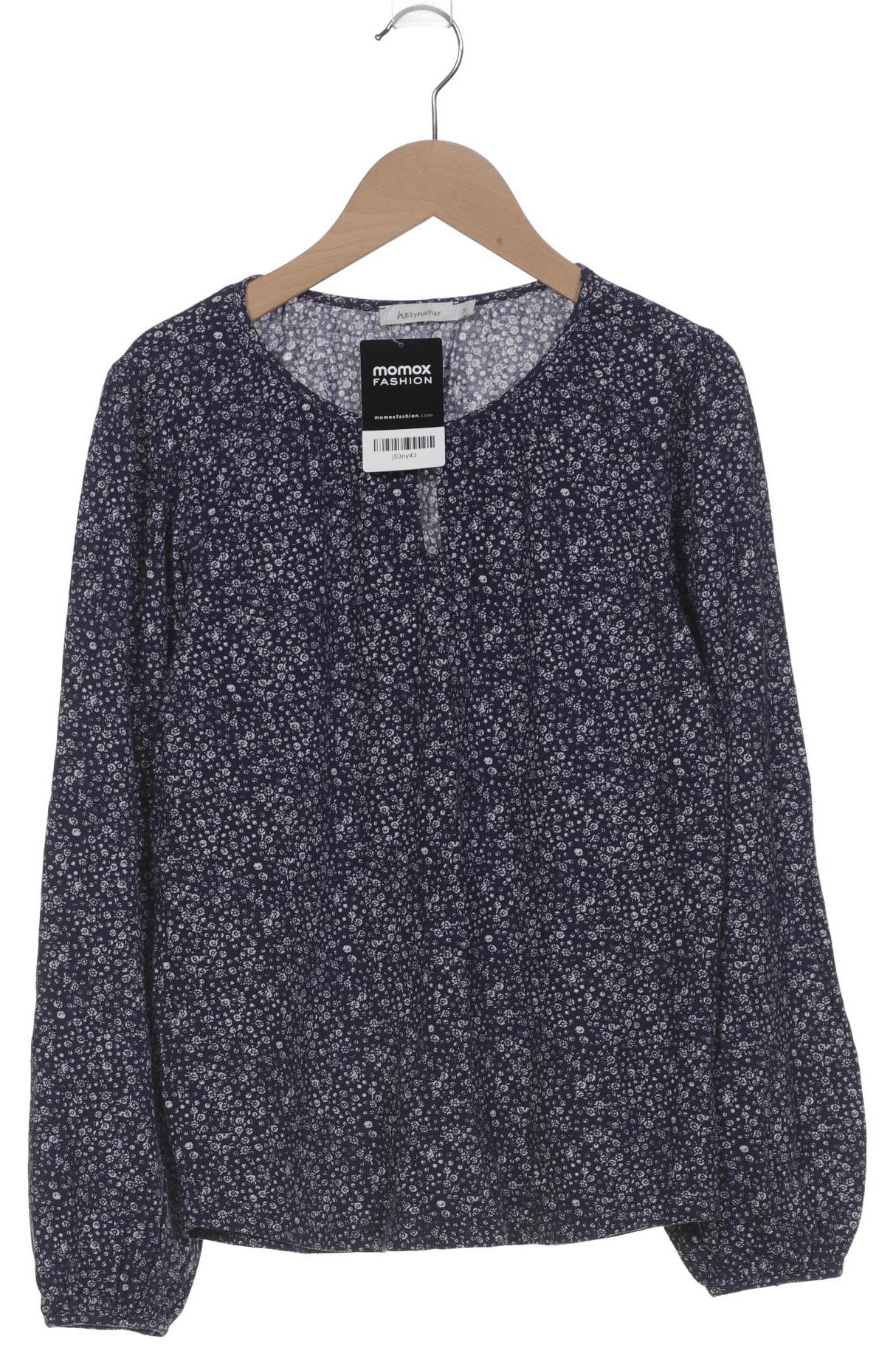 

hessnatur Damen Langarmshirt, marineblau, Gr. 36