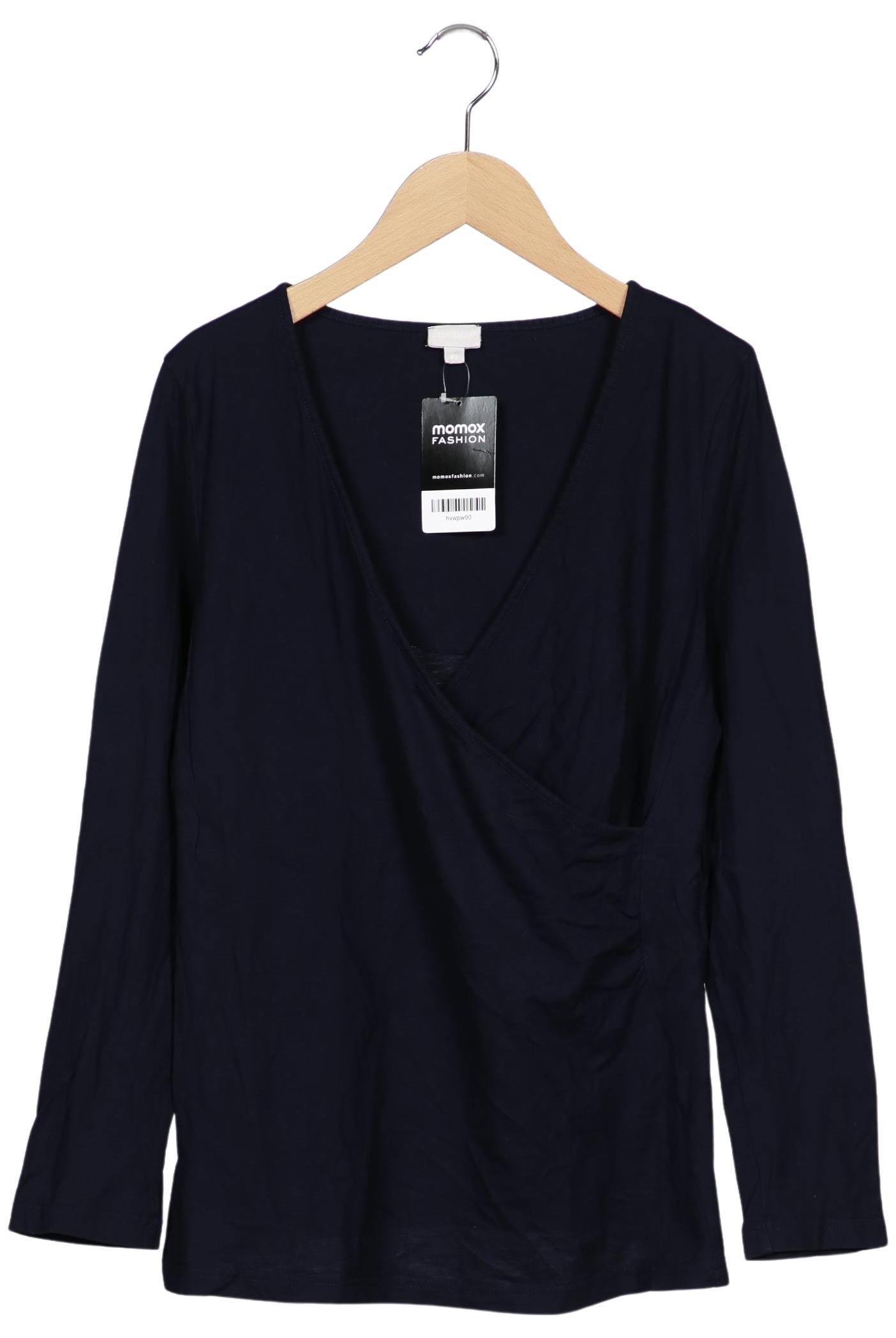 

hessnatur Damen Langarmshirt, marineblau, Gr. 40