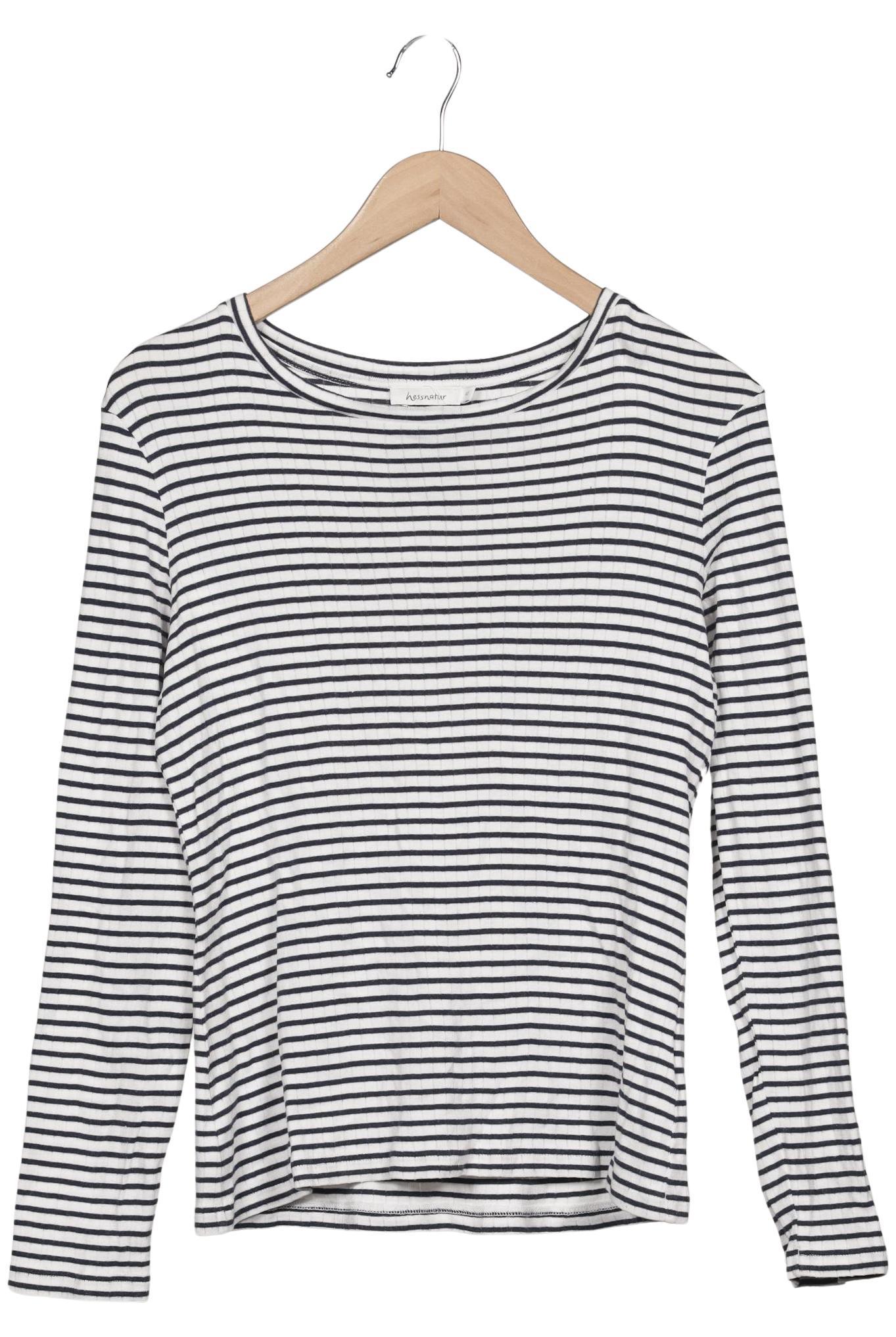 

hessnatur Damen Langarmshirt, mehrfarbig, Gr. 40