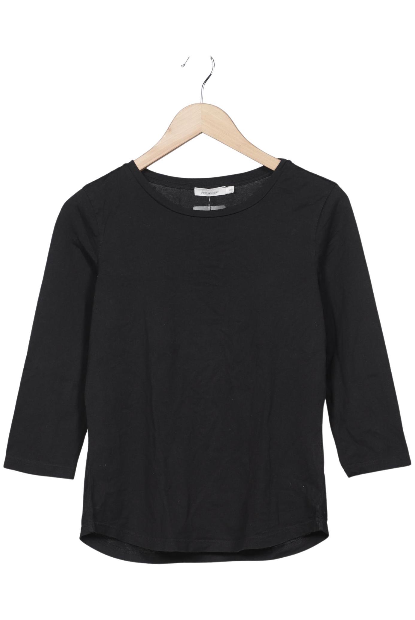 

hessnatur Damen Langarmshirt, schwarz, Gr. 36