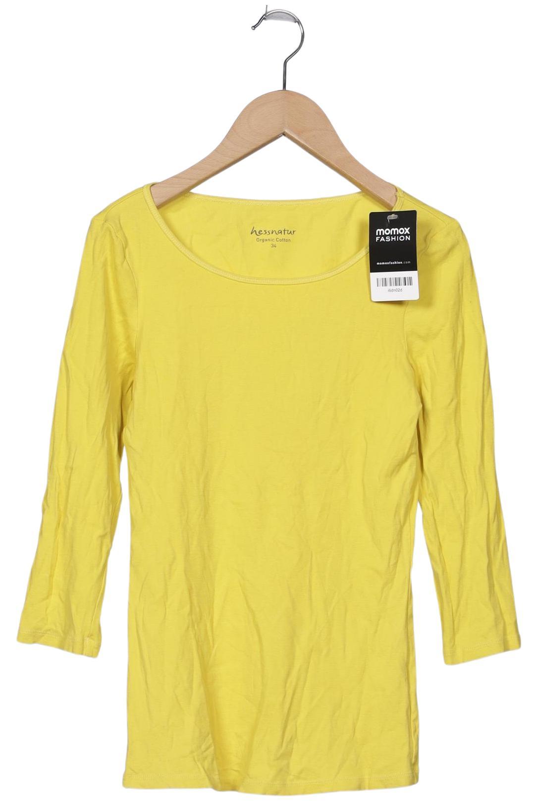

hessnatur Damen Langarmshirt, gelb, Gr. 34