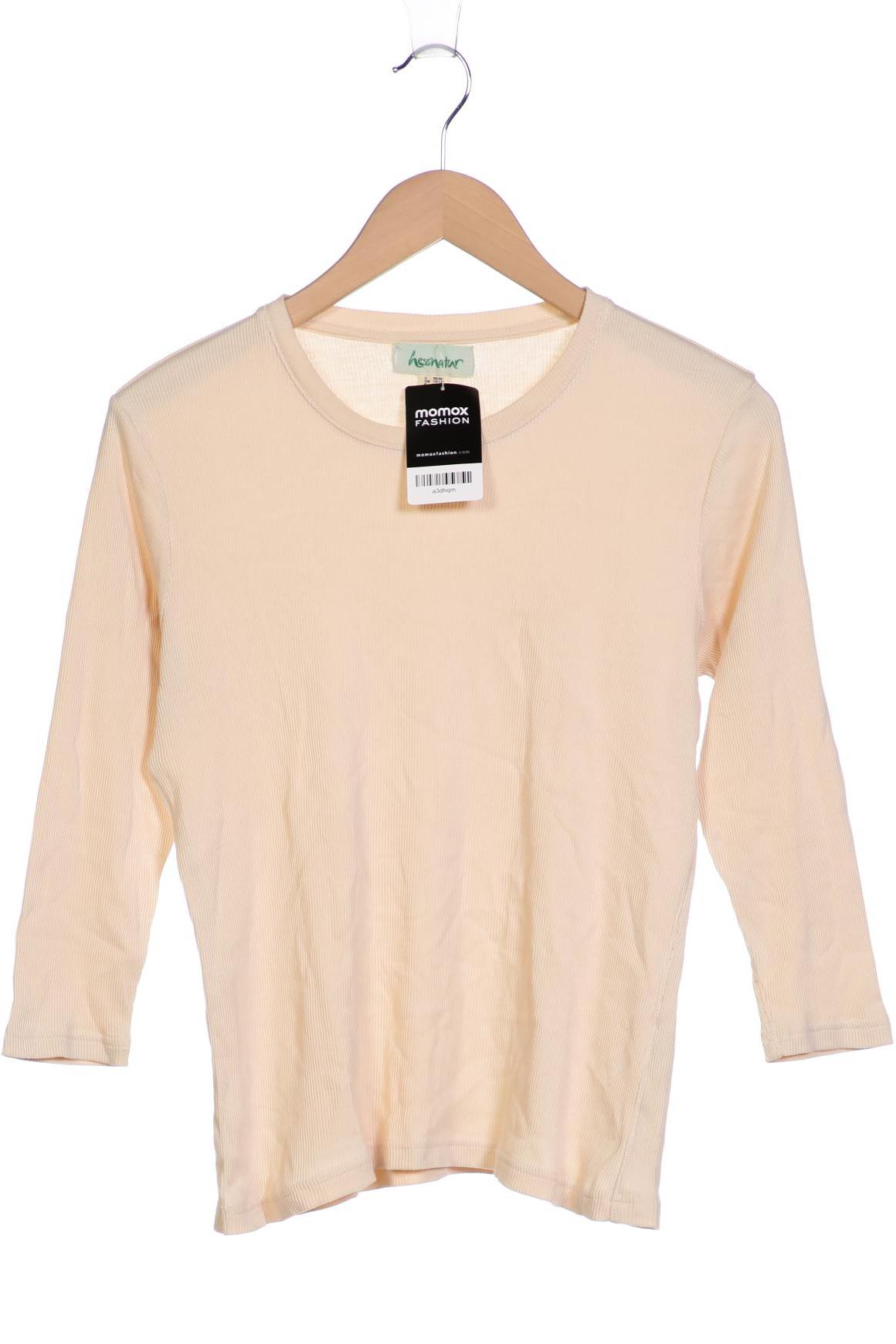 

hessnatur Damen Langarmshirt, beige, Gr. 36