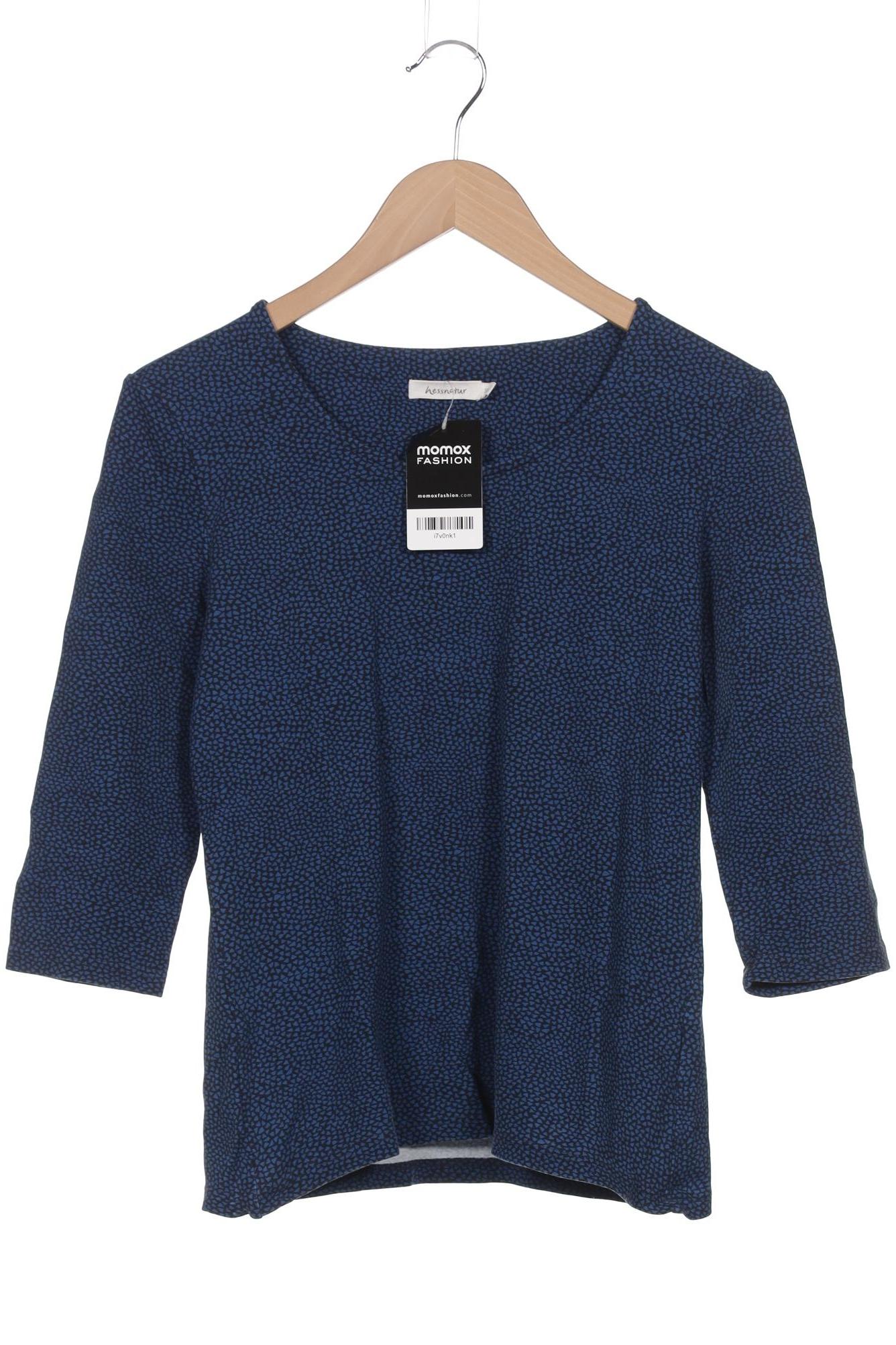 

hessnatur Damen Langarmshirt, blau, Gr. 38
