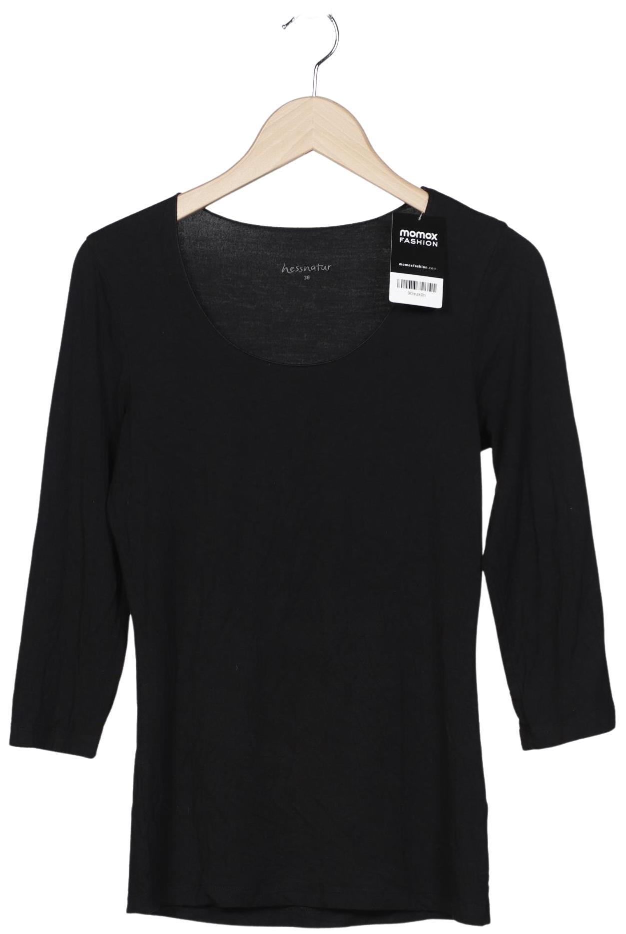 

hessnatur Damen Langarmshirt, schwarz, Gr. 38