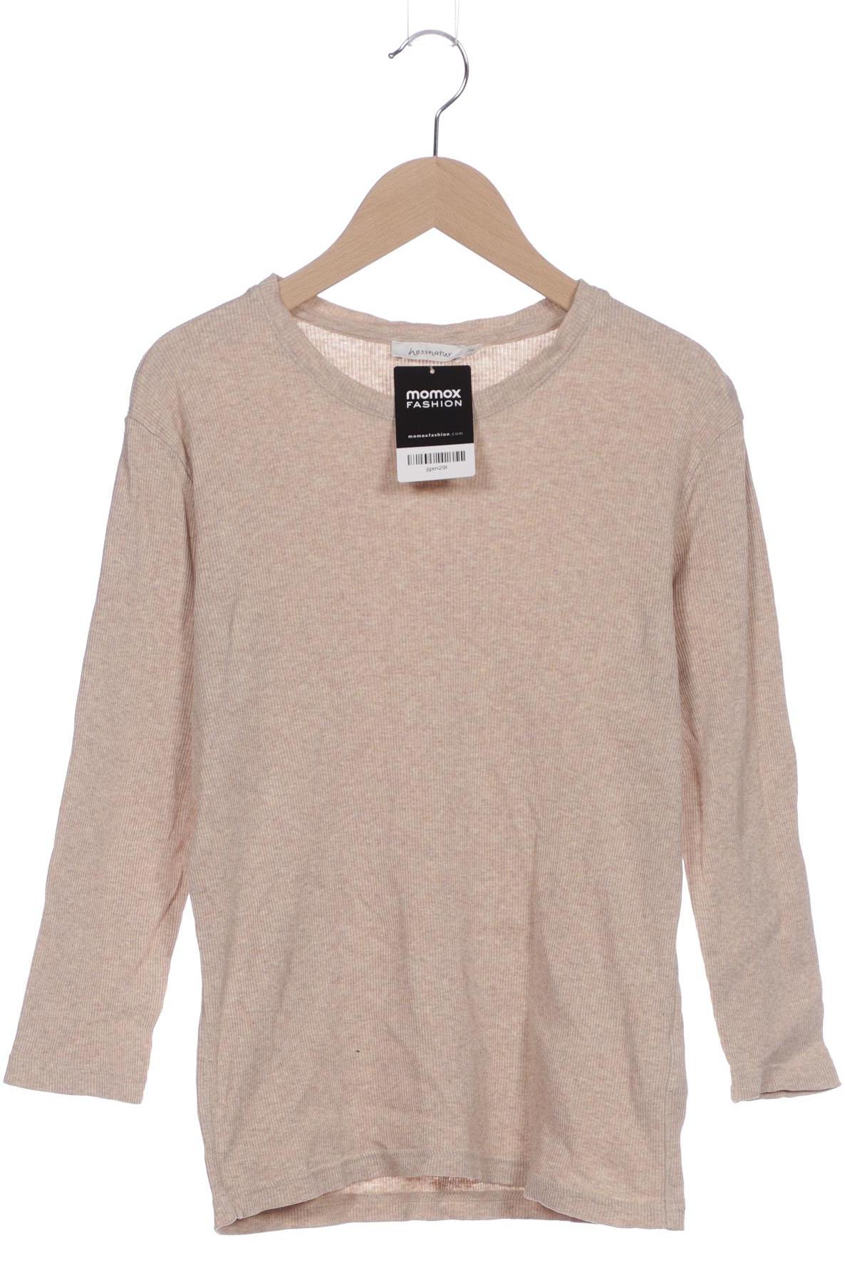 

hessnatur Damen Langarmshirt, beige, Gr. 38