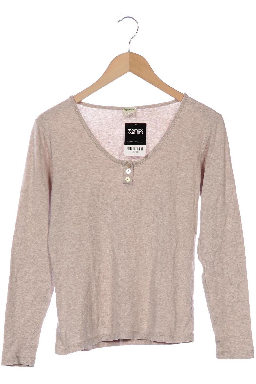 

hessnatur Damen Langarmshirt, beige, Gr. 36
