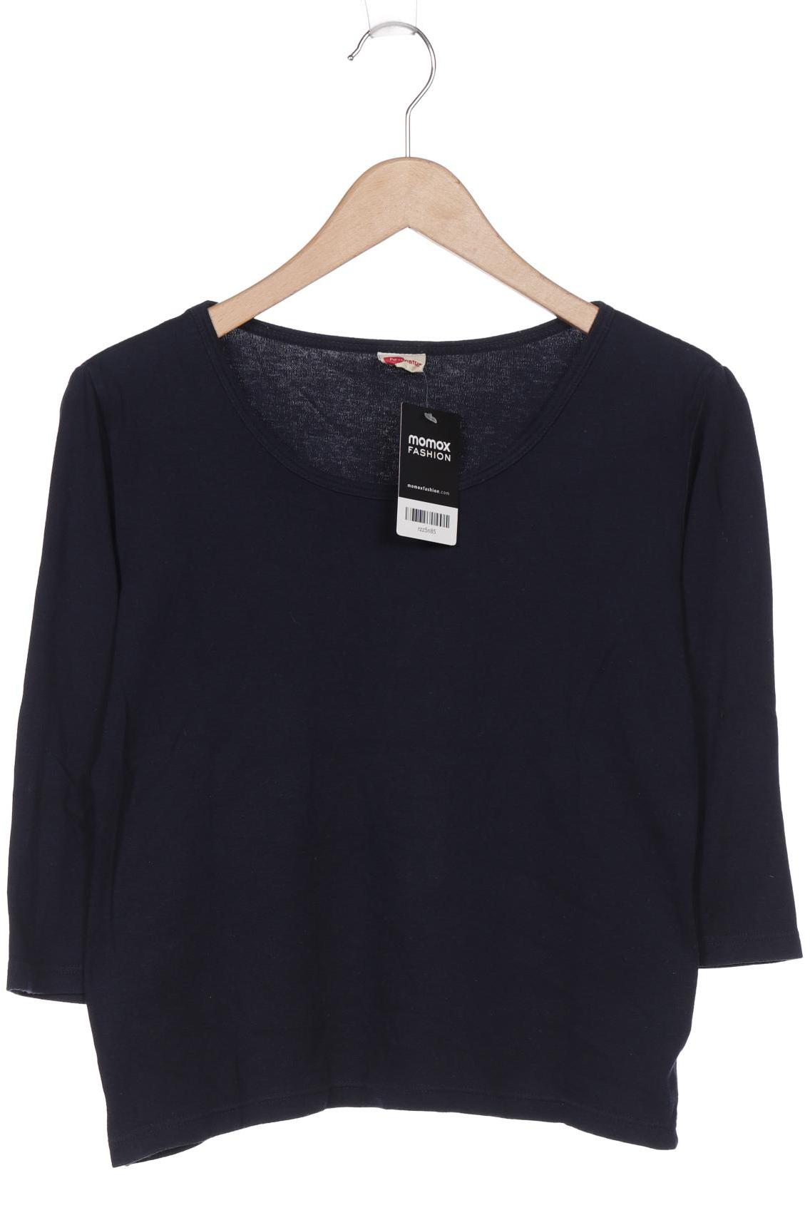 

hessnatur Damen Langarmshirt, marineblau, Gr. 38