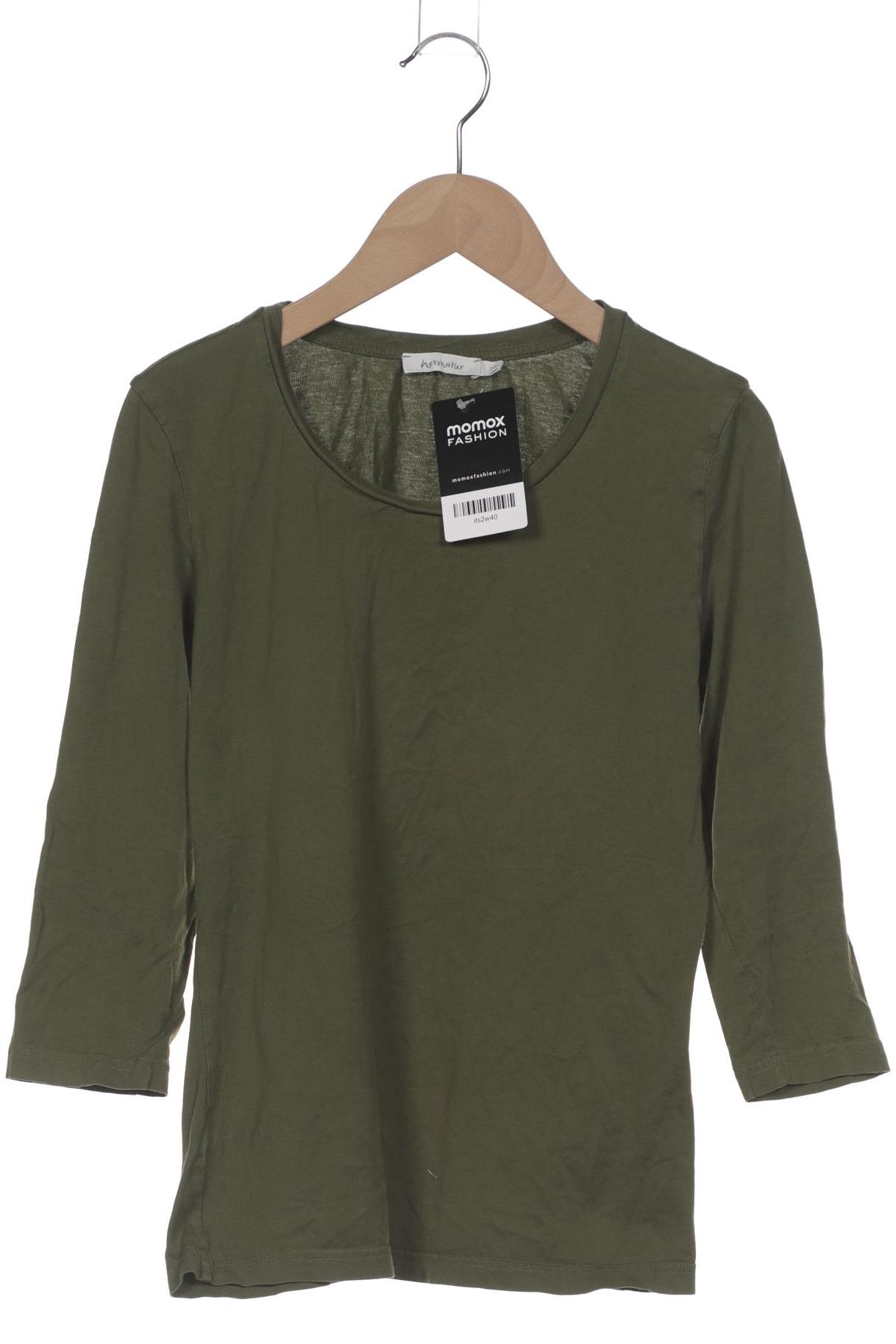 

hessnatur Damen Langarmshirt, grün, Gr. 34