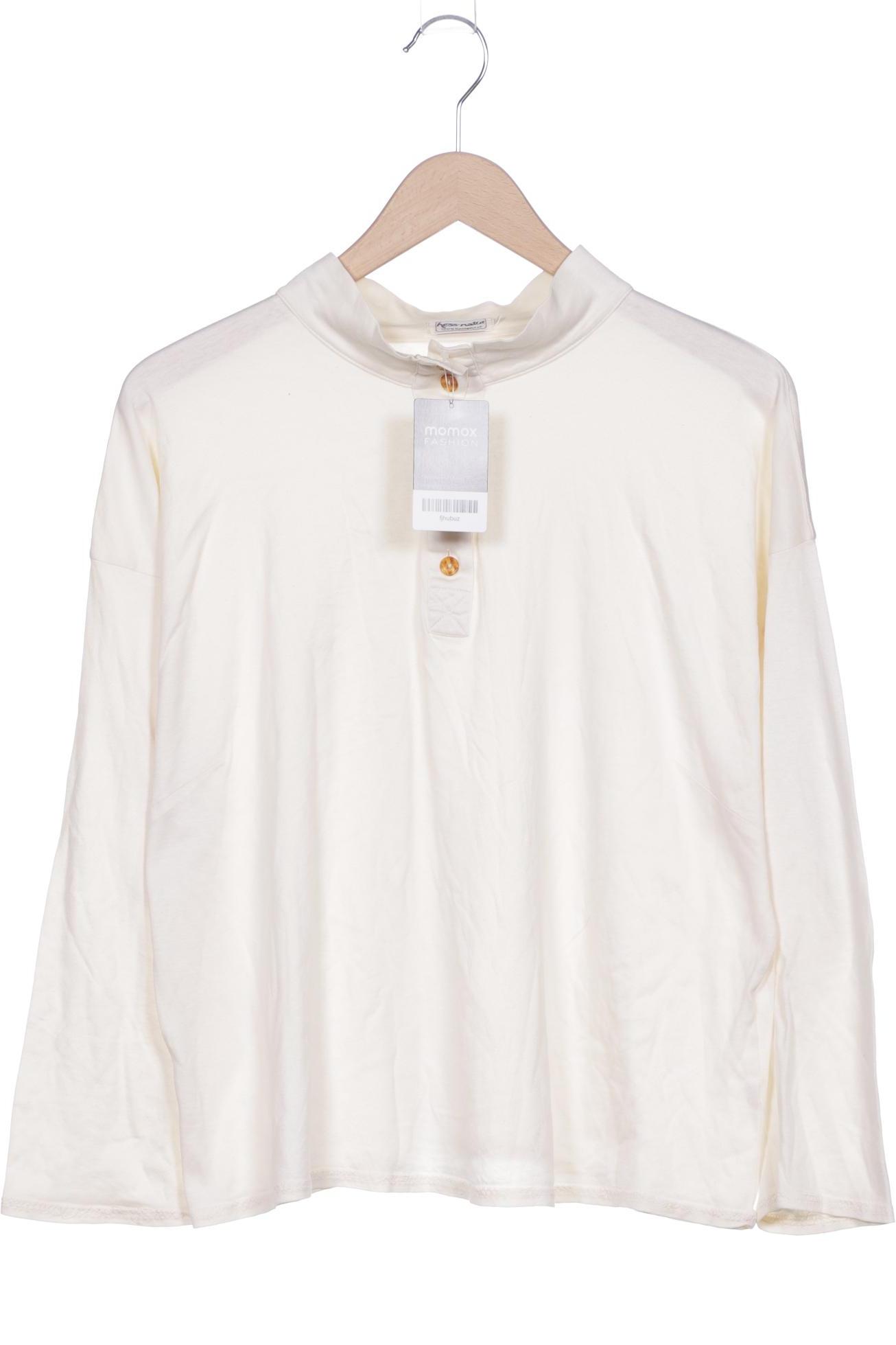 

hessnatur Damen Langarmshirt, cremeweiß, Gr. 46