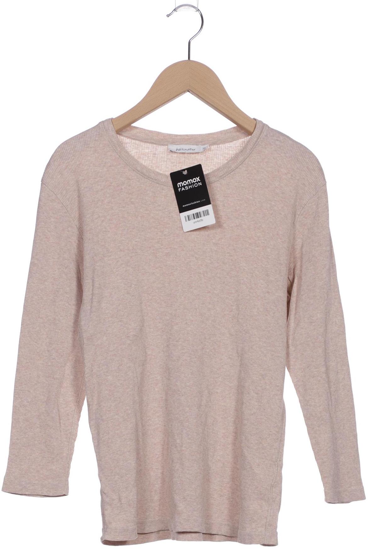 

hessnatur Damen Langarmshirt, beige, Gr. 38